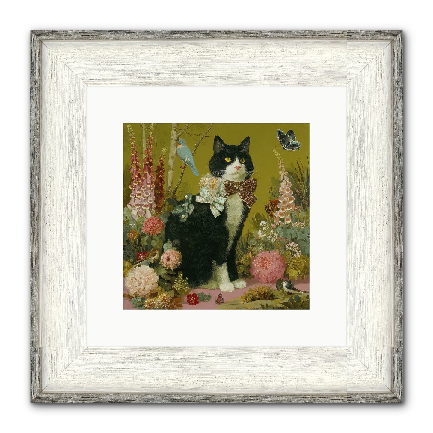 Portraits Of June Framed Print - Driftwood White 10x10