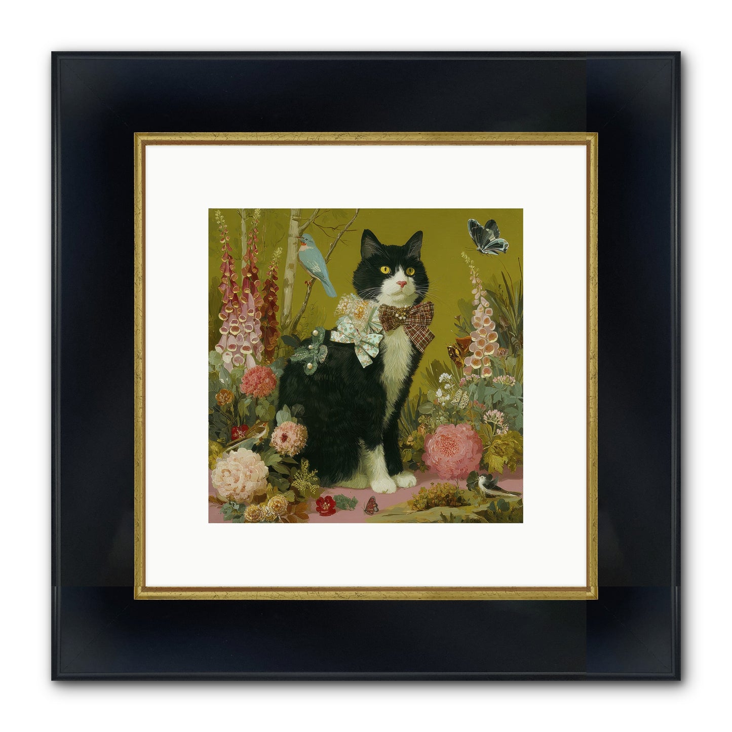 Portraits Of June Framed Print - Wide Black w/Gold 10x10