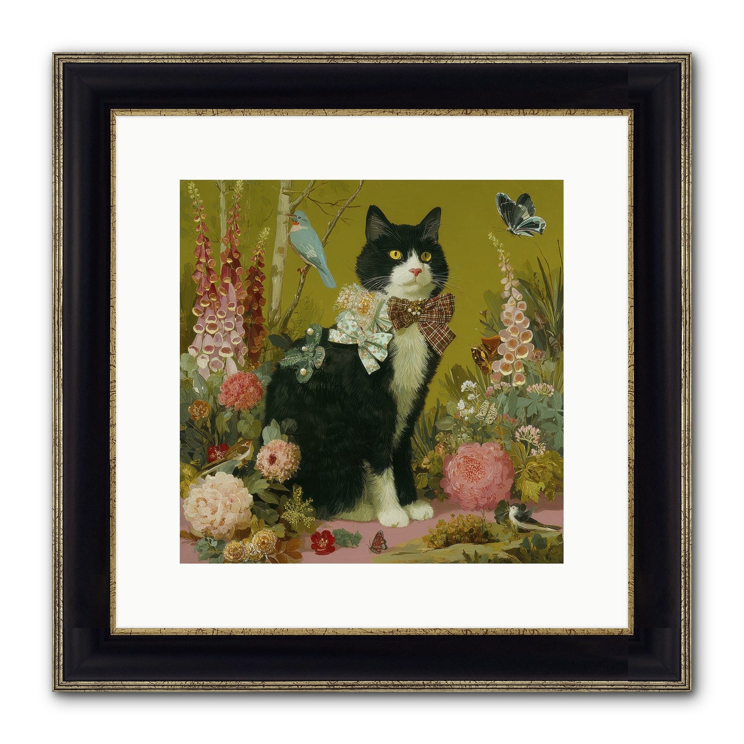 Portraits Of June Framed Print - Black & Gold 12x12