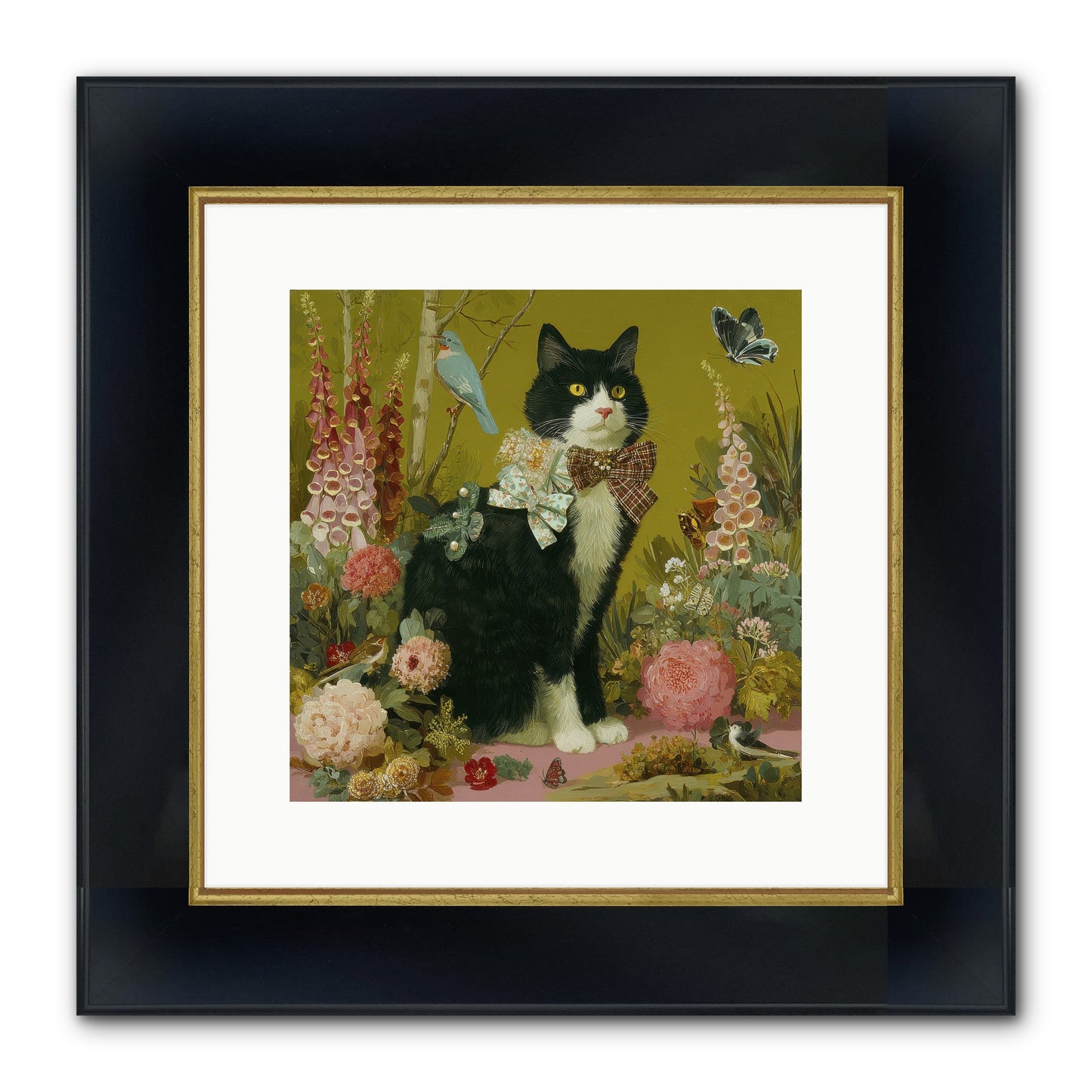 Portraits Of June Framed Print - Wide Black w/Gold 12x12