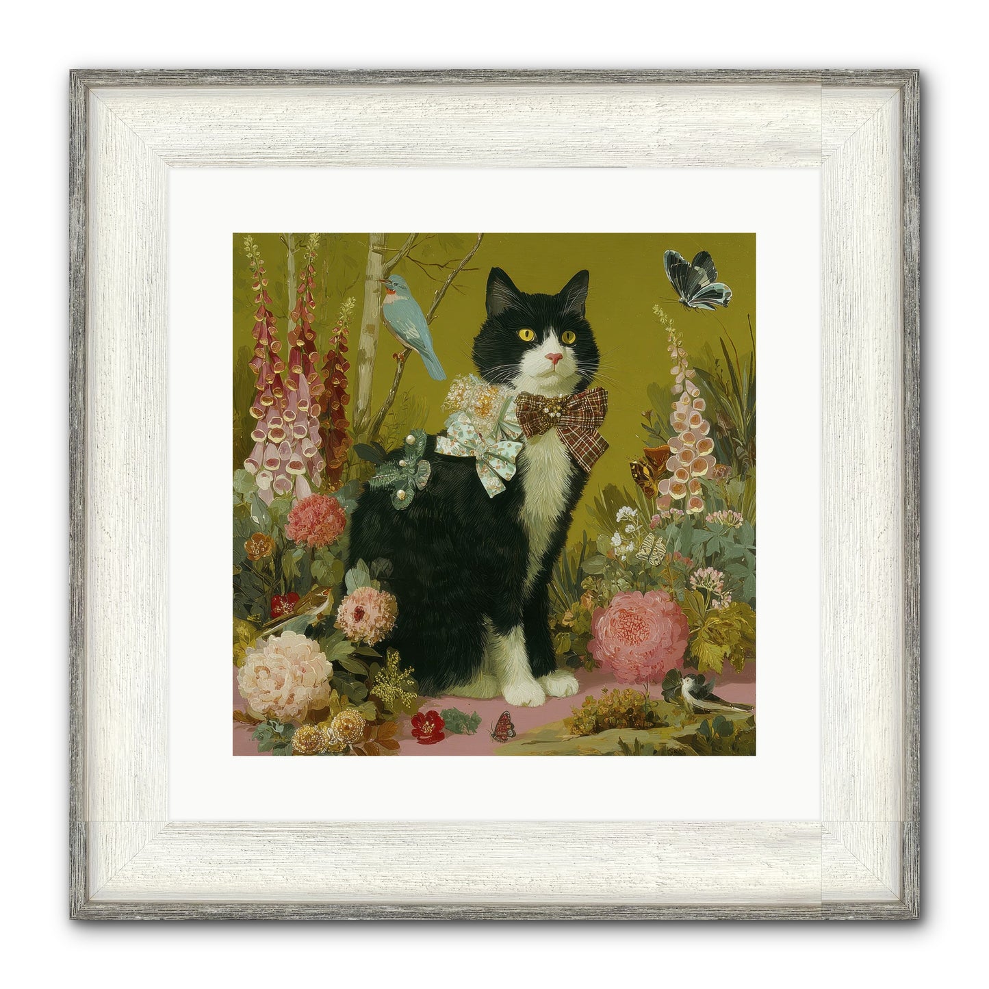 Portraits Of June Framed Print - Driftwood White 16x16