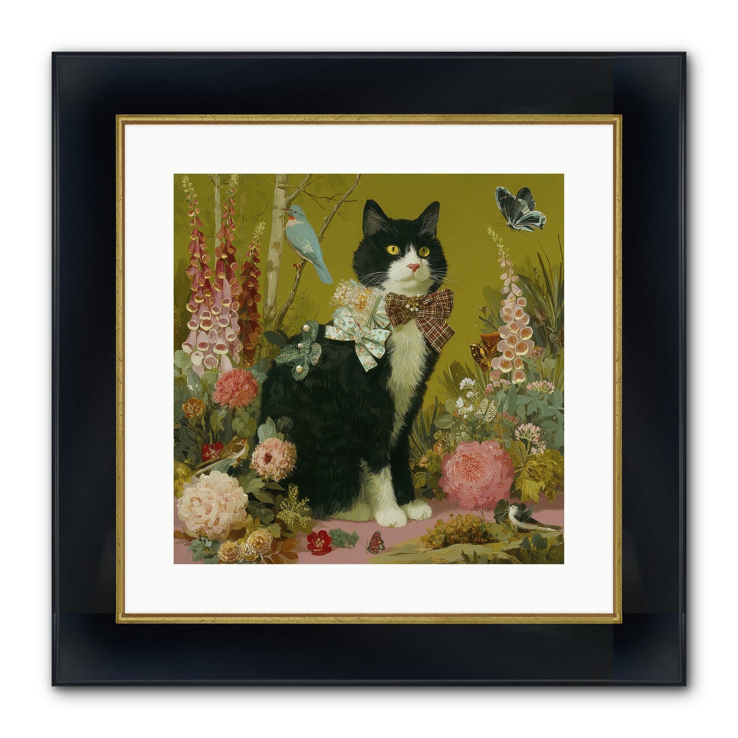 Portraits Of June Framed Print - Wide Black w/Gold 16x16