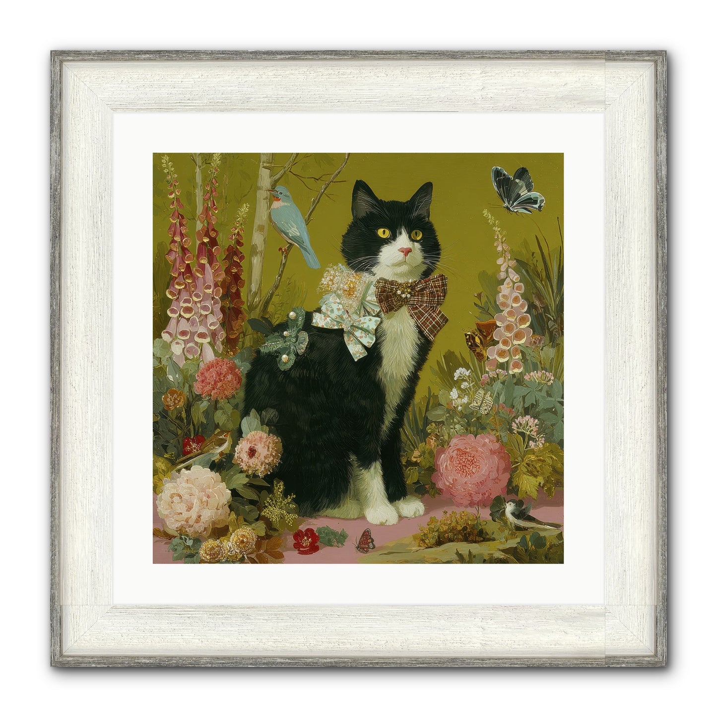 Portraits Of June Framed Print - Driftwood White 20x20