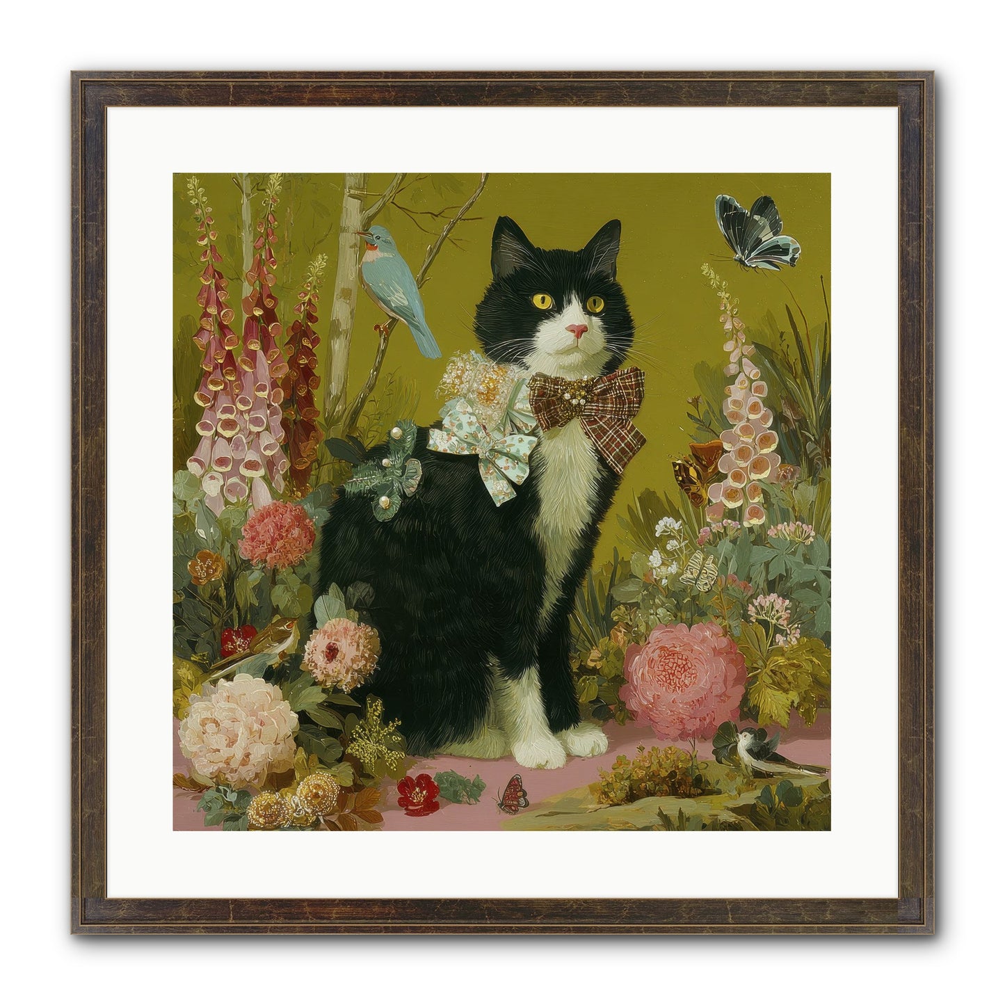 Portraits Of June Framed Print - Slimwoods Black/Gold 20x20
