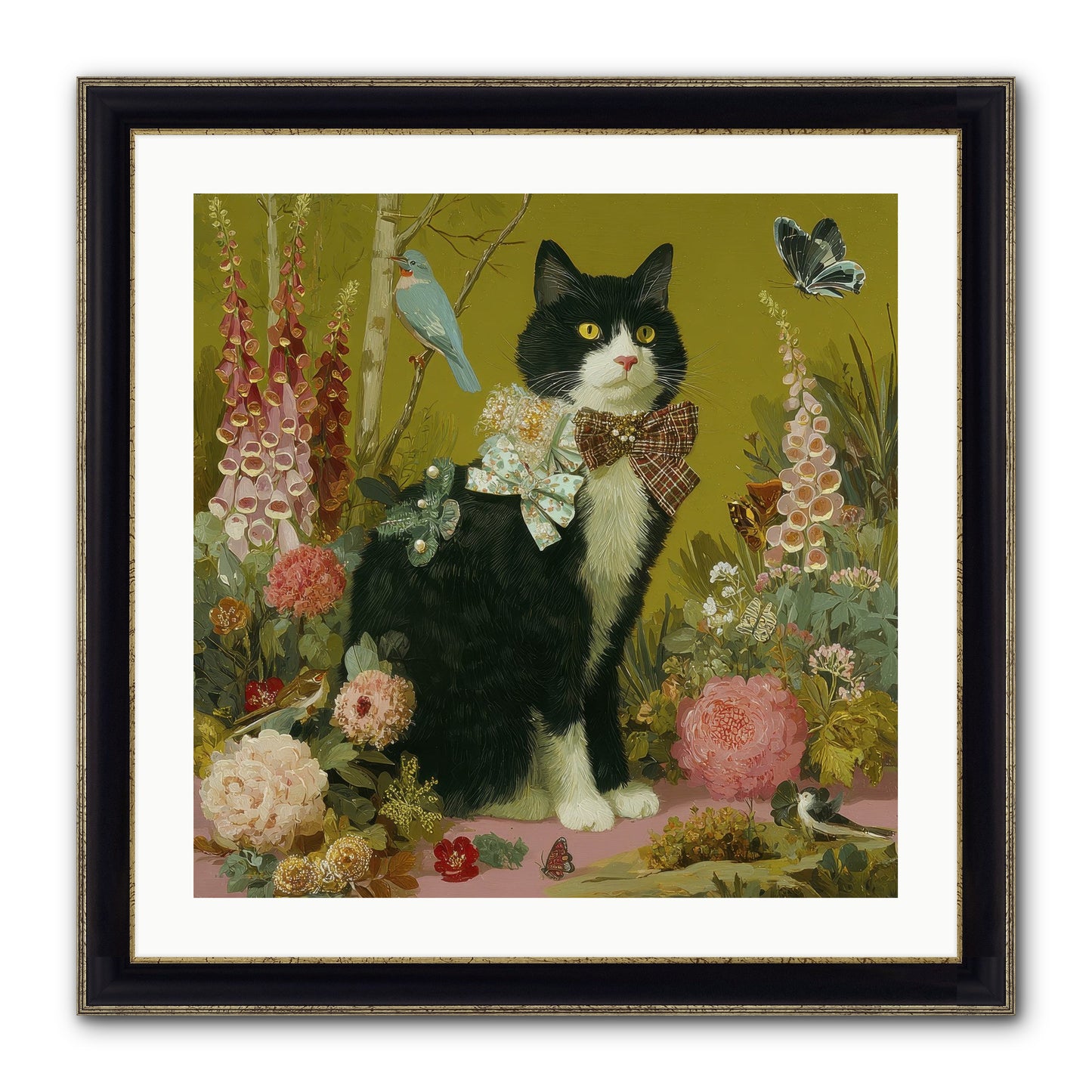 Portraits Of June Framed Print - Black & Gold 24x24
