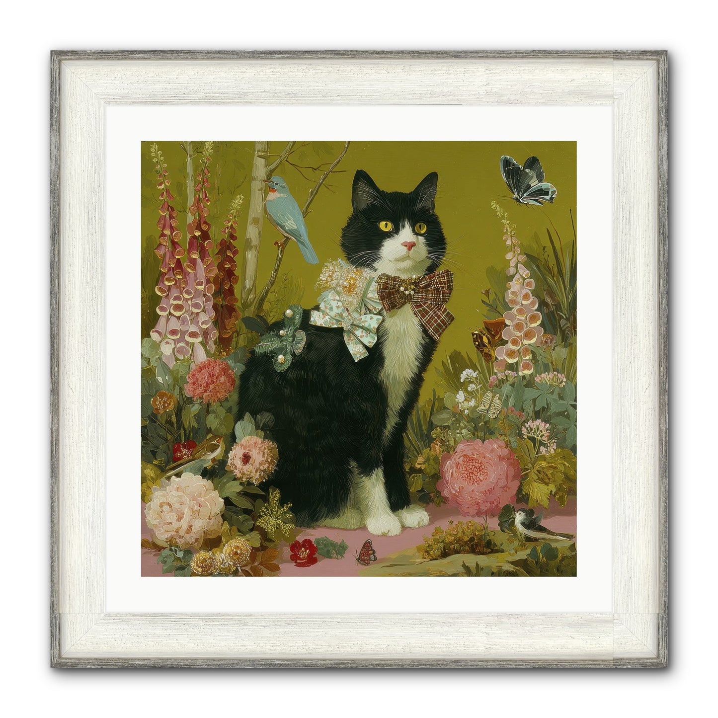 Portraits Of June Framed Print - Driftwood White 24x24