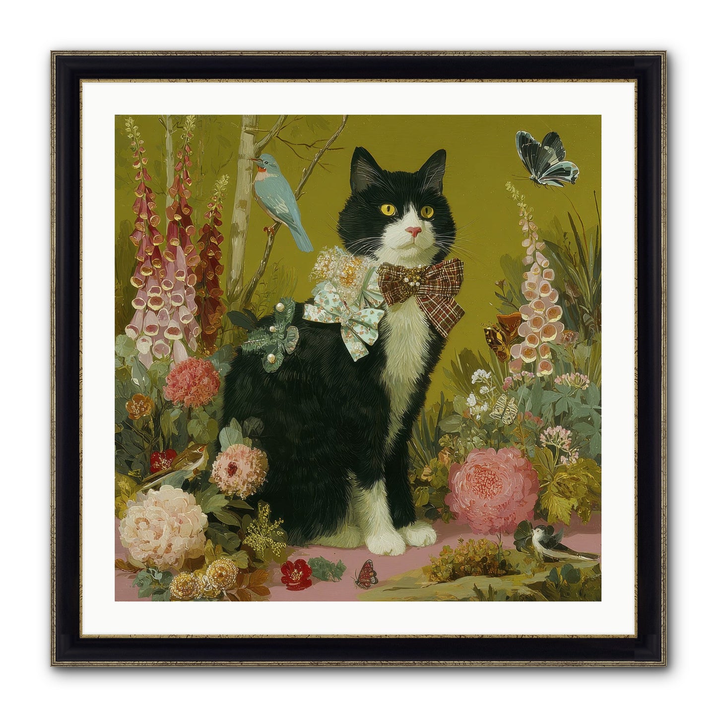 Portraits Of June Framed Print - Black & Gold 30x30