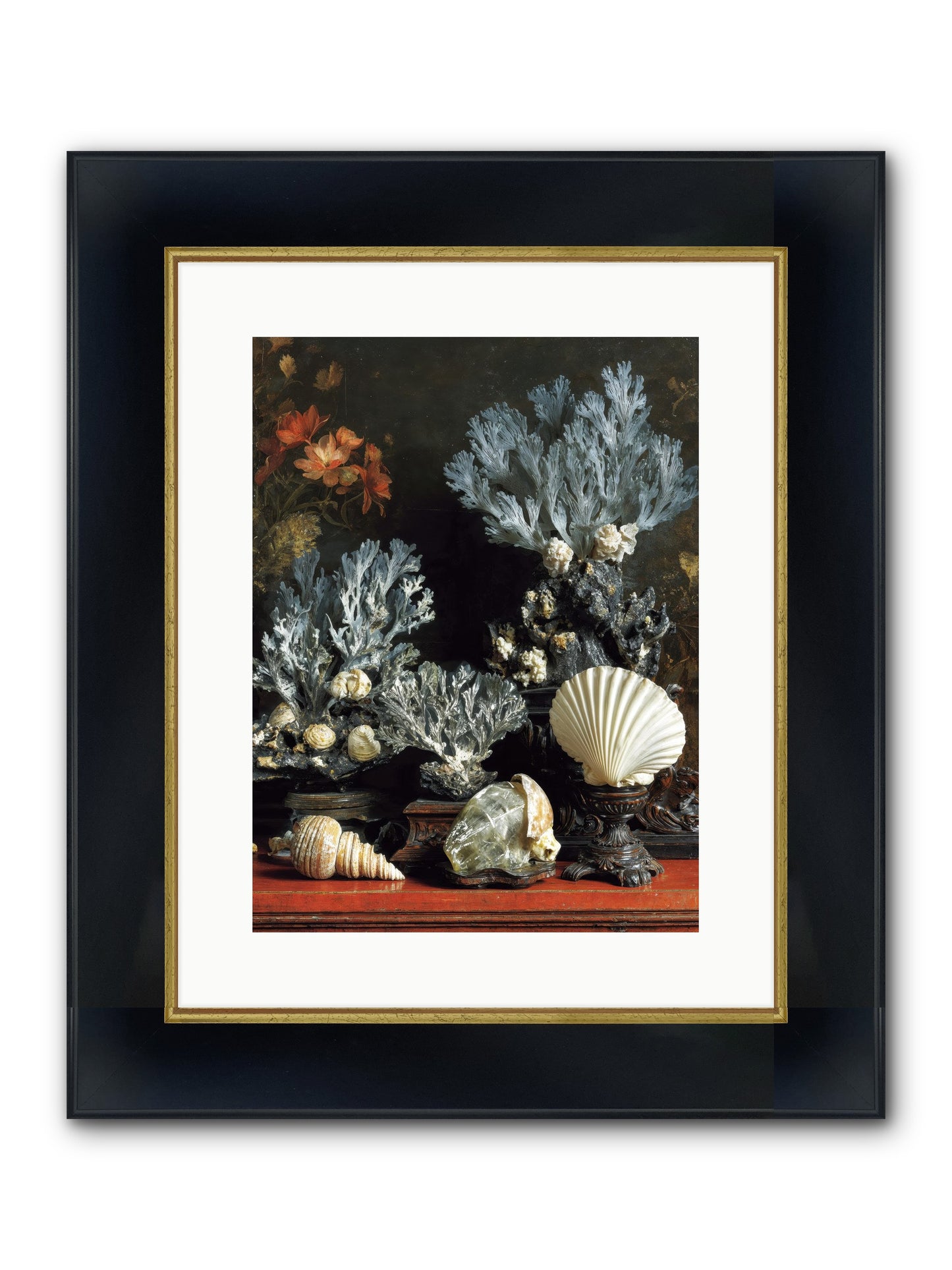 Poseidon's Love Letters Framed Print - Wide Black w/Gold 12x16