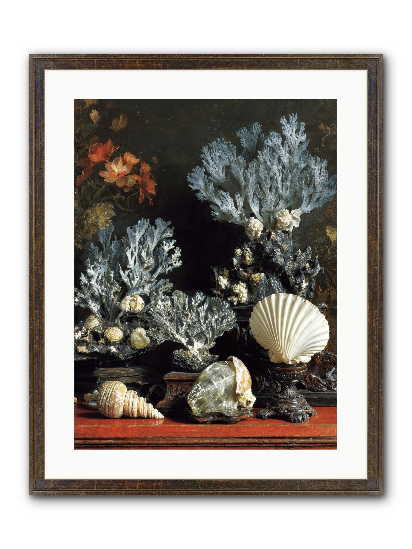 Poseidon's Love Letters Framed Print - Slimwoods Black/Gold 18x24