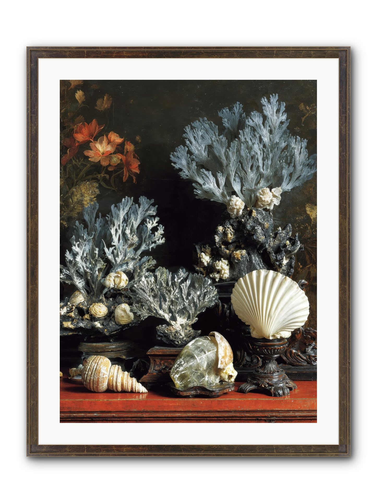 Poseidon's Love Letters Framed Print - Slimwoods Black/Gold 24x32