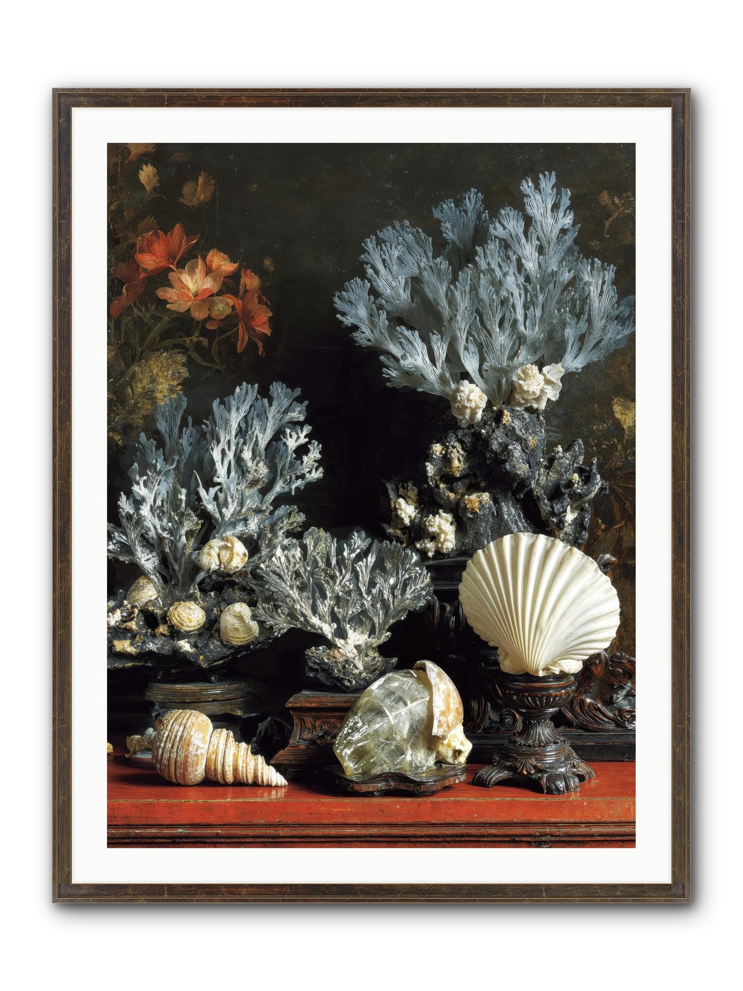Poseidon's Love Letters Framed Print - Slimwoods Black/Gold 30x40