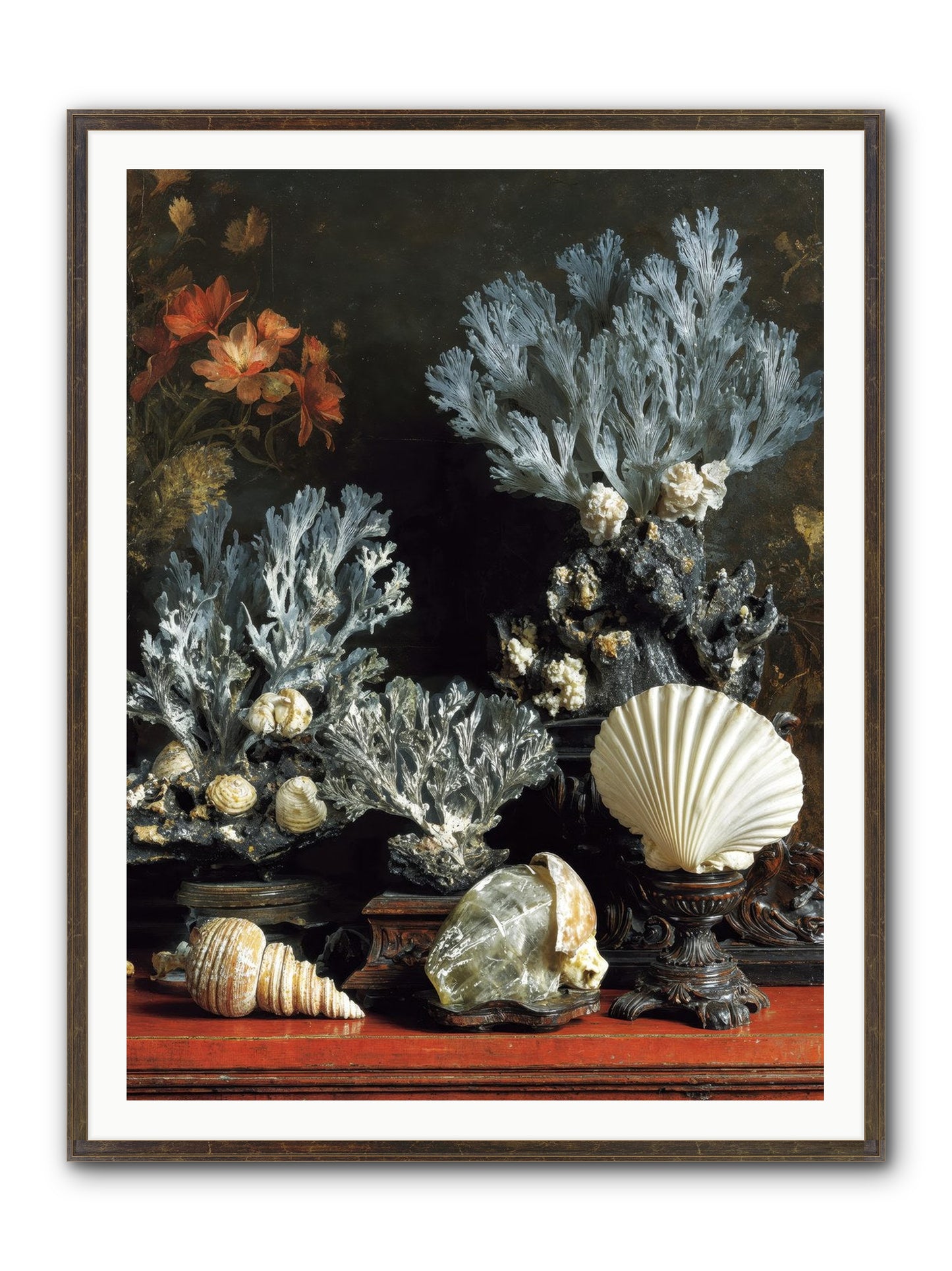 Poseidon's Love Letters Framed Print - Slimwoods Black/Gold 36x48