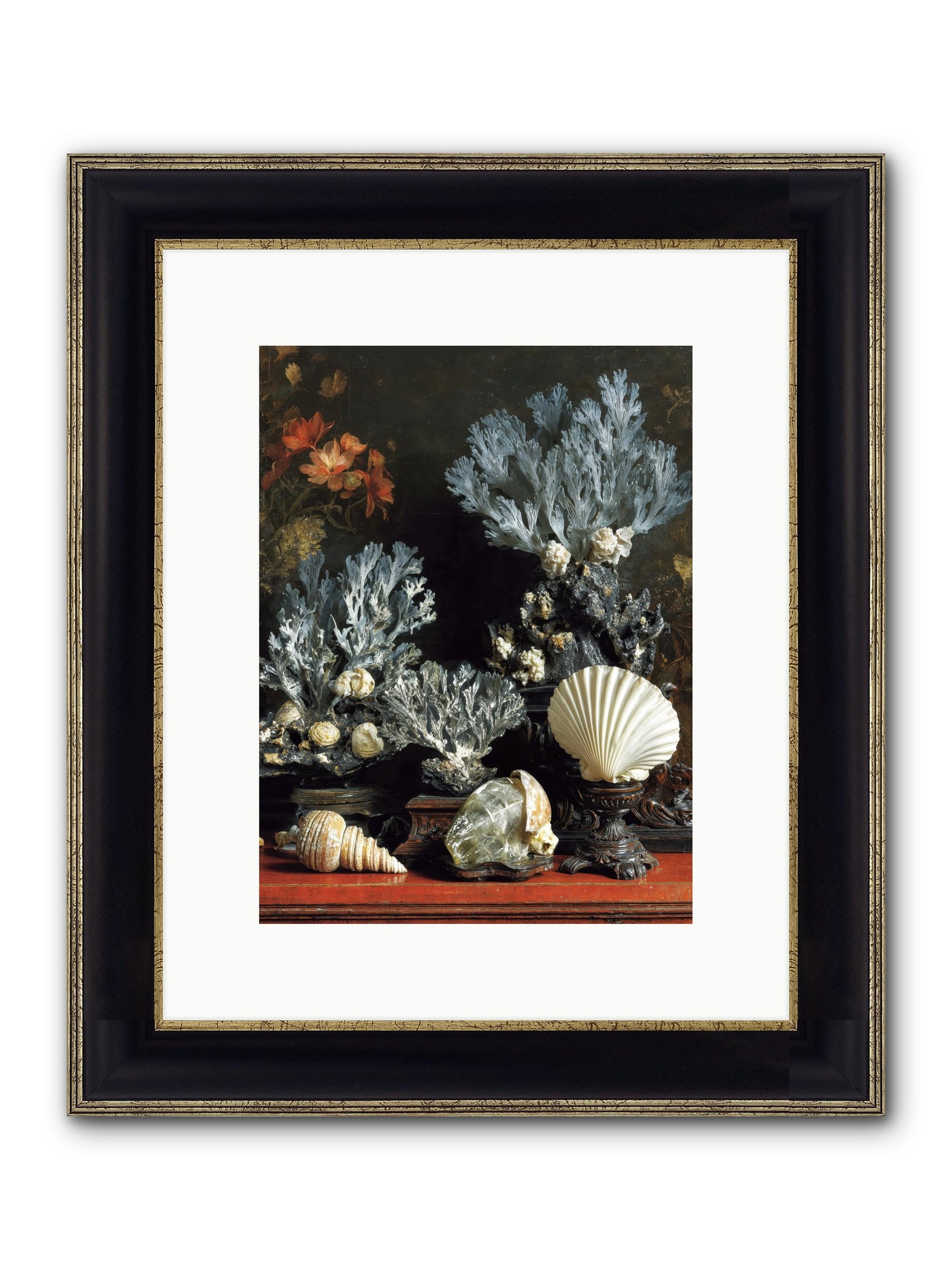 Poseidon's Love Letters Framed Print - Black & Gold 9x12