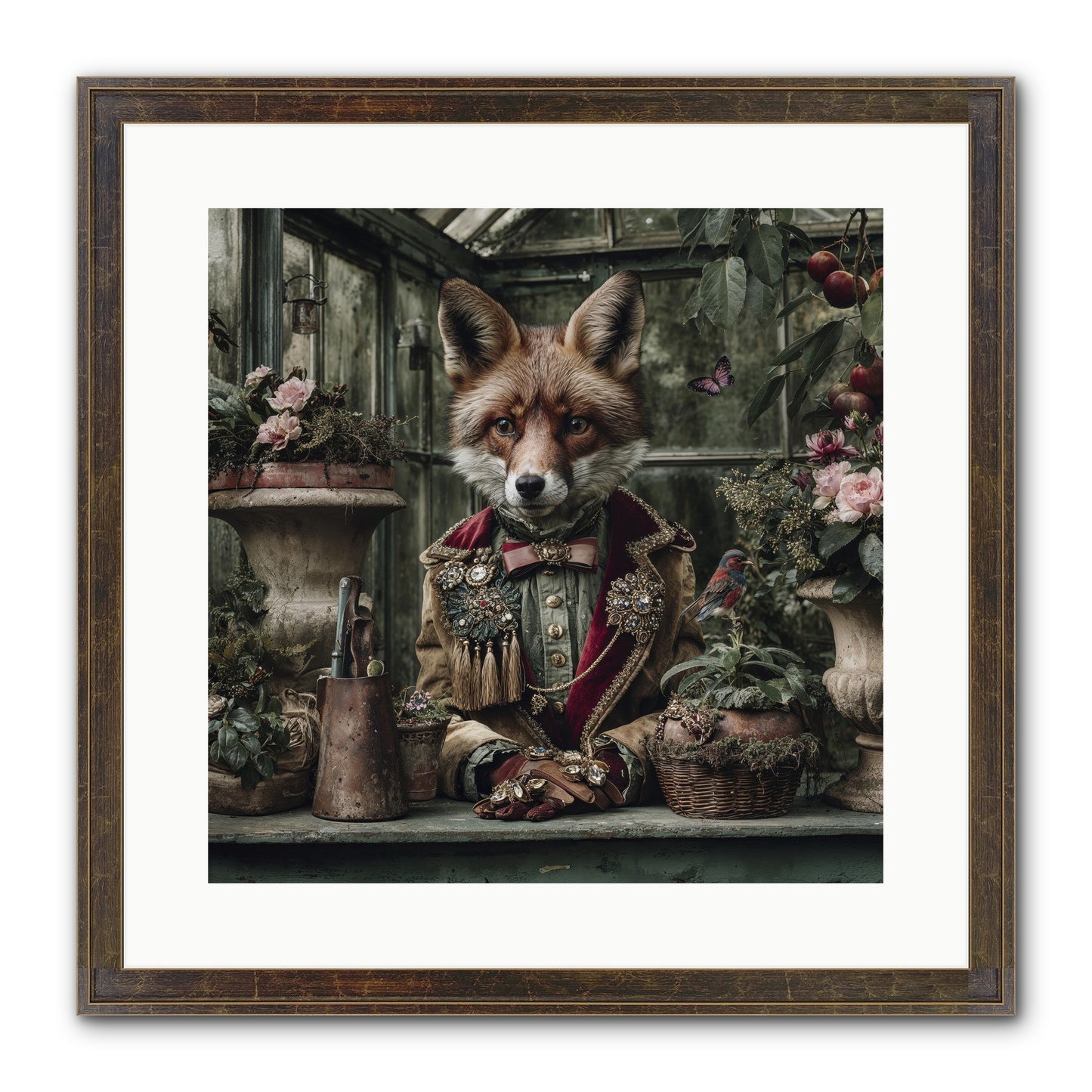 Postcards From Noon Framed Print - Slimwoods Black/Gold 16x16