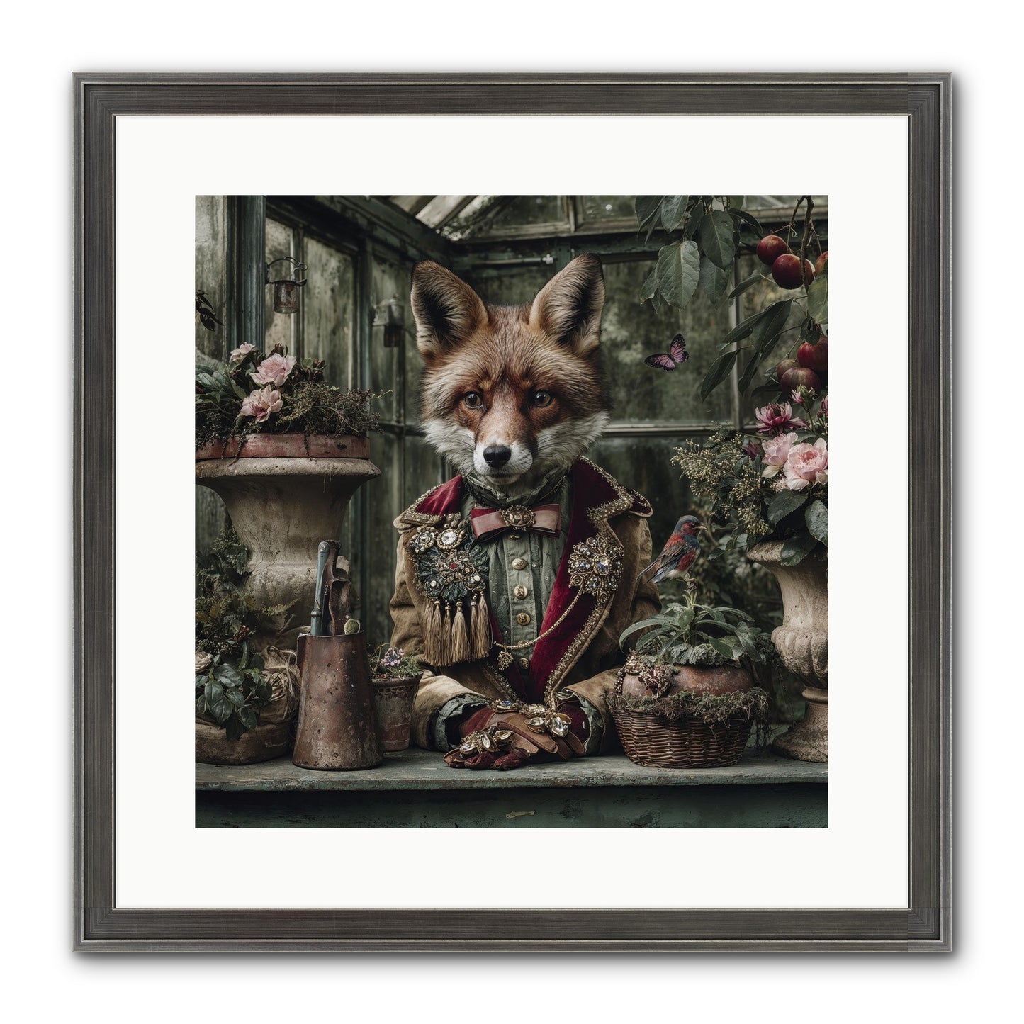 Postcards From Noon Framed Print - Slimwoods Black/Silver 16x16