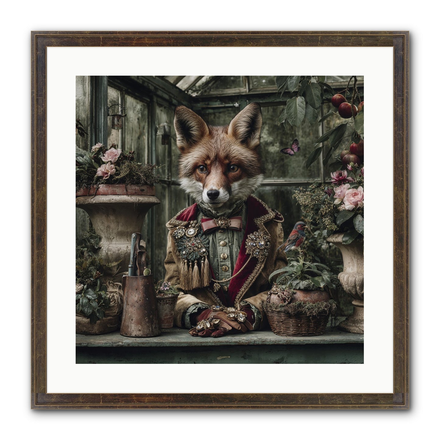 Postcards From Noon Framed Print - Slimwoods Black/Gold 20x20