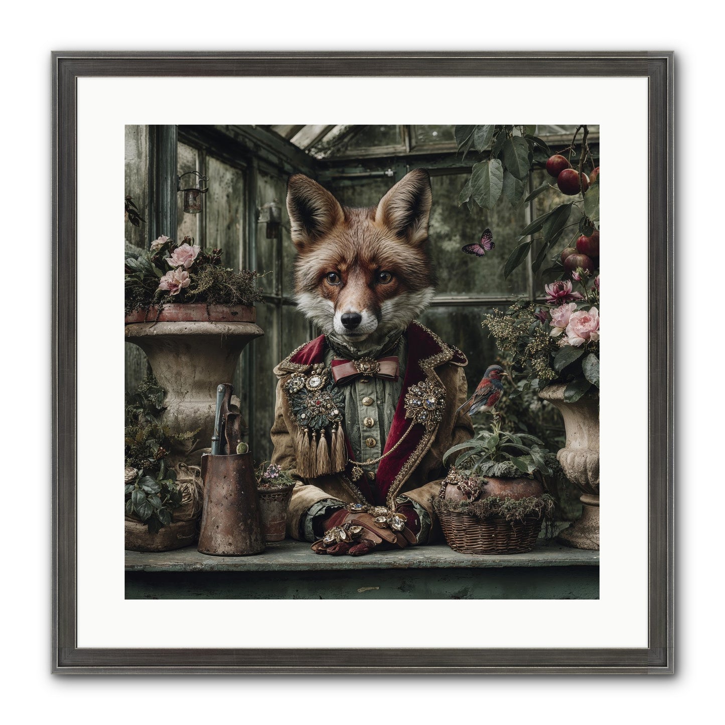 Postcards From Noon Framed Print - Slimwoods Black/Silver 20x20