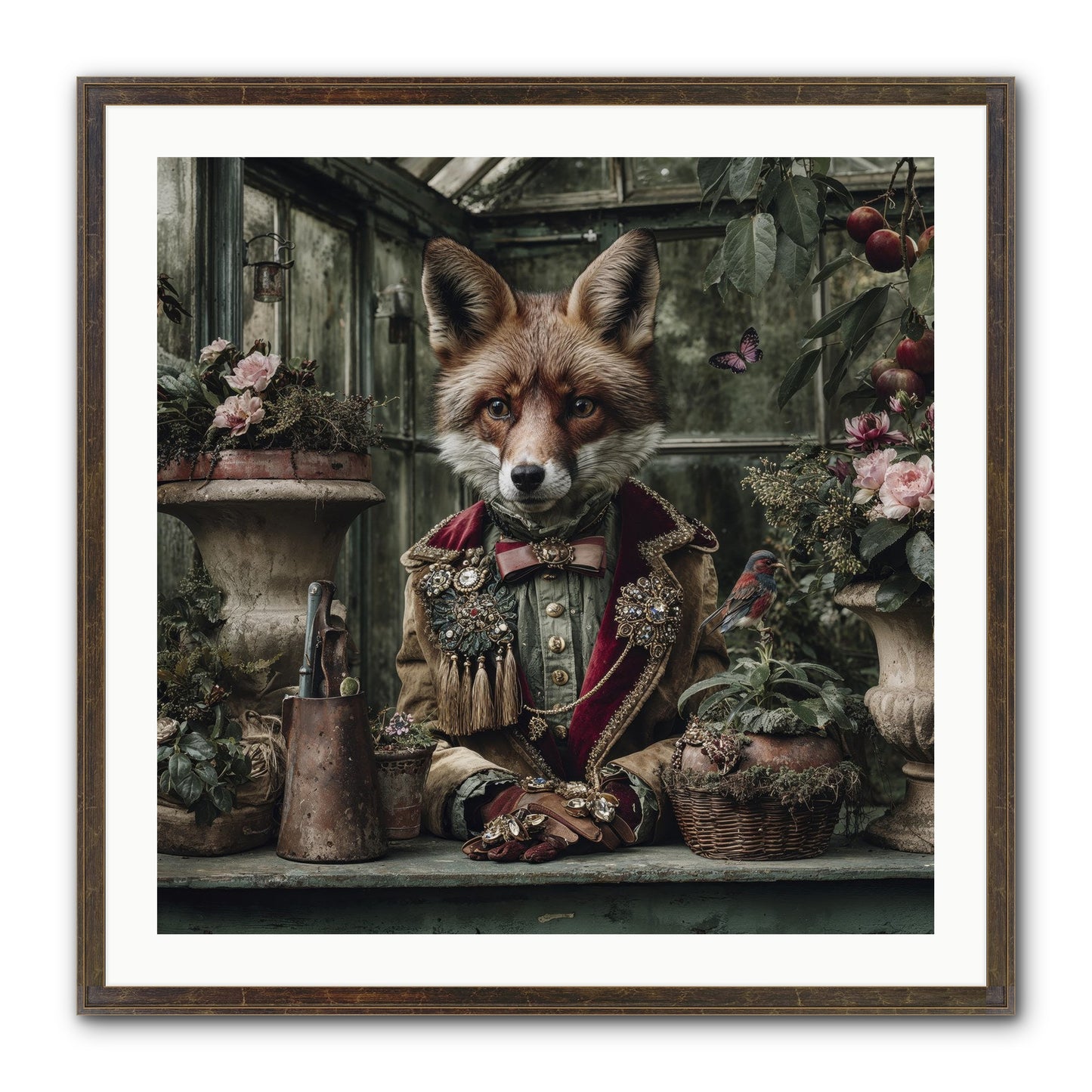 Postcards From Noon Framed Print - Slimwoods Black/Gold 30x30
