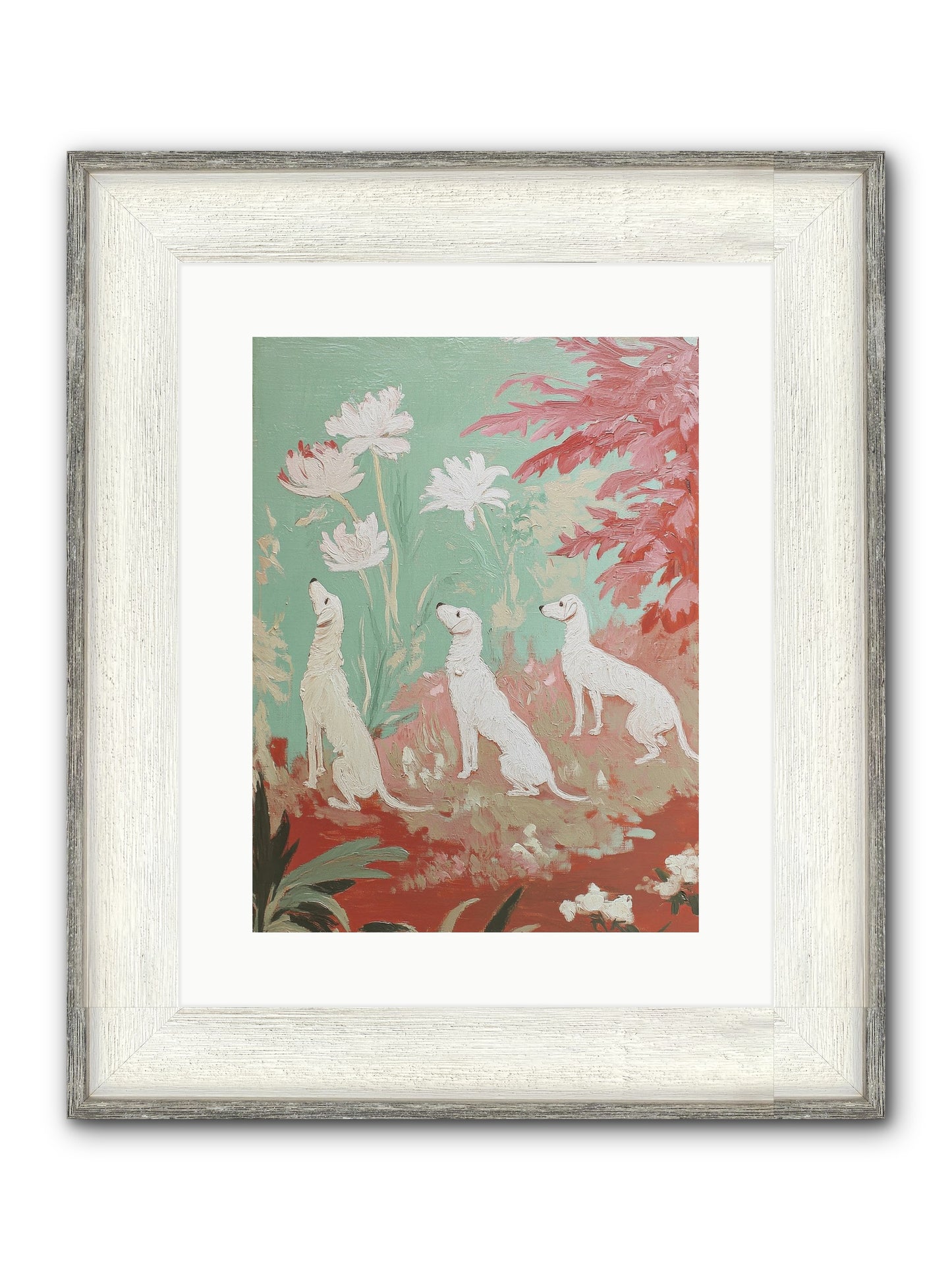 Prairie Companions Framed Print - Driftwood White 12x16