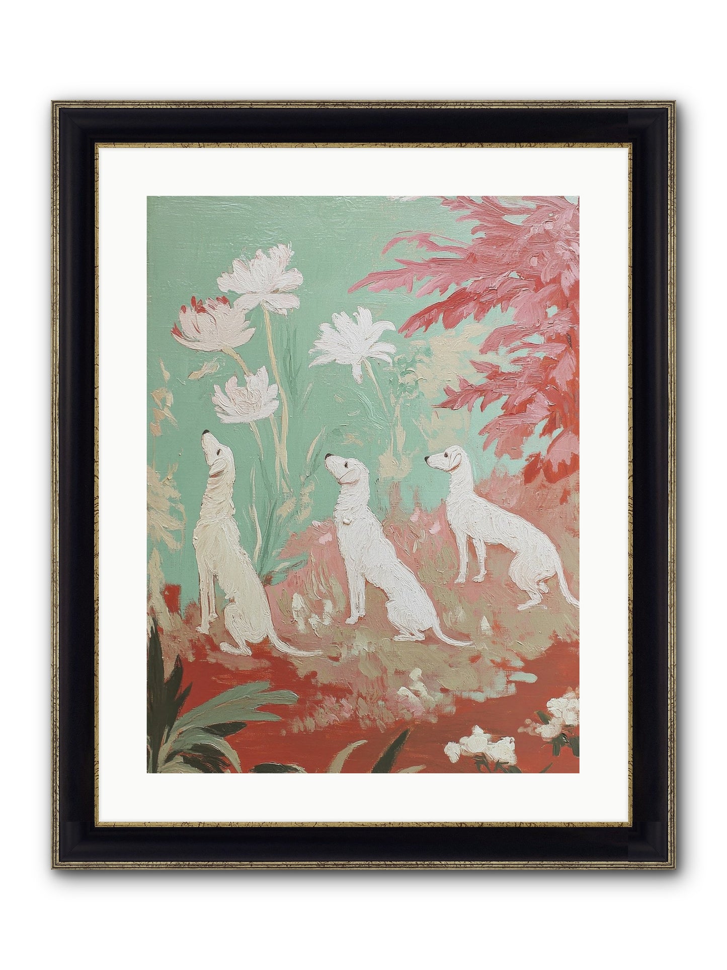 Prairie Companions Framed Print - Black & Gold 18x24