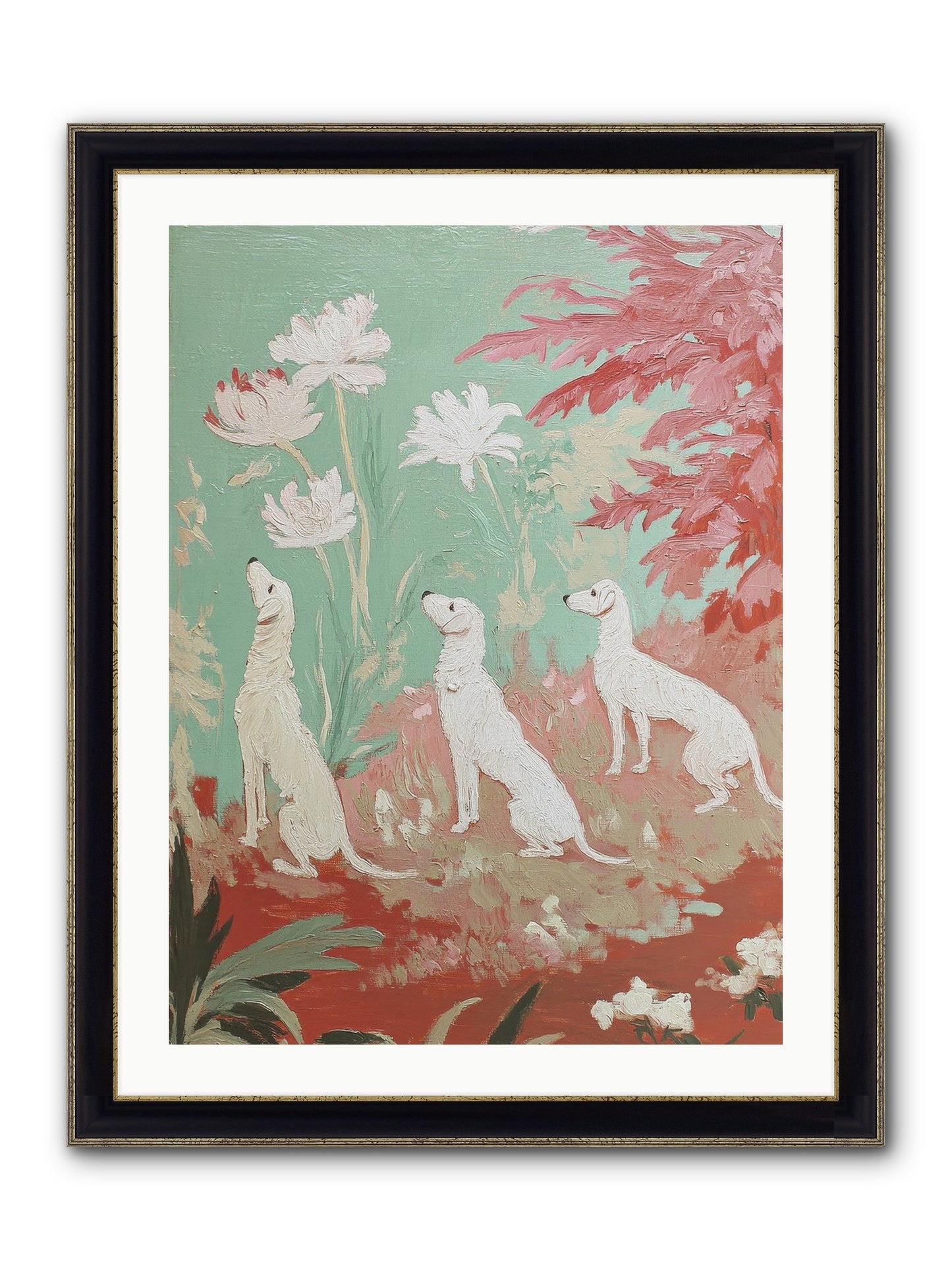 Prairie Companions Framed Print - Black & Gold 24x32