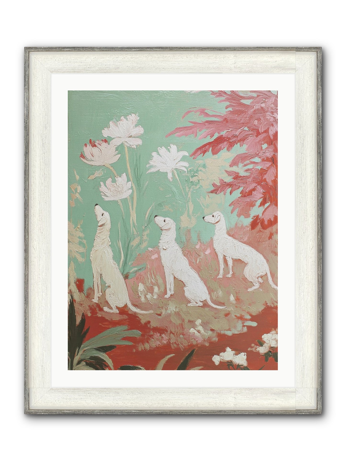 Prairie Companions Framed Print - Driftwood White 24x32