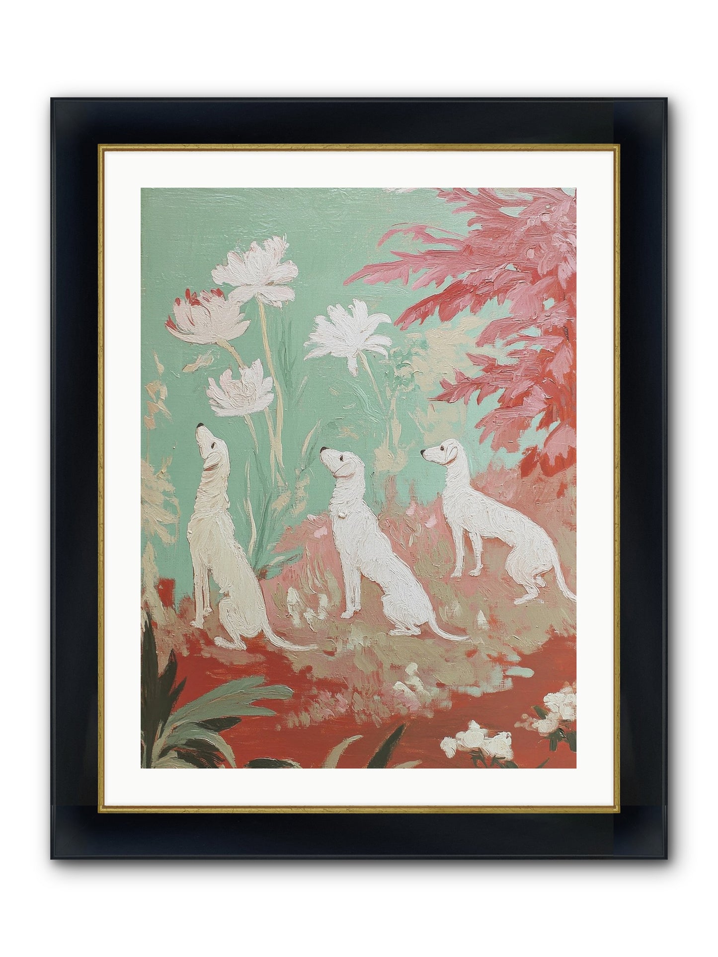 Prairie Companions Framed Print - Wide Black w/Gold 24x32