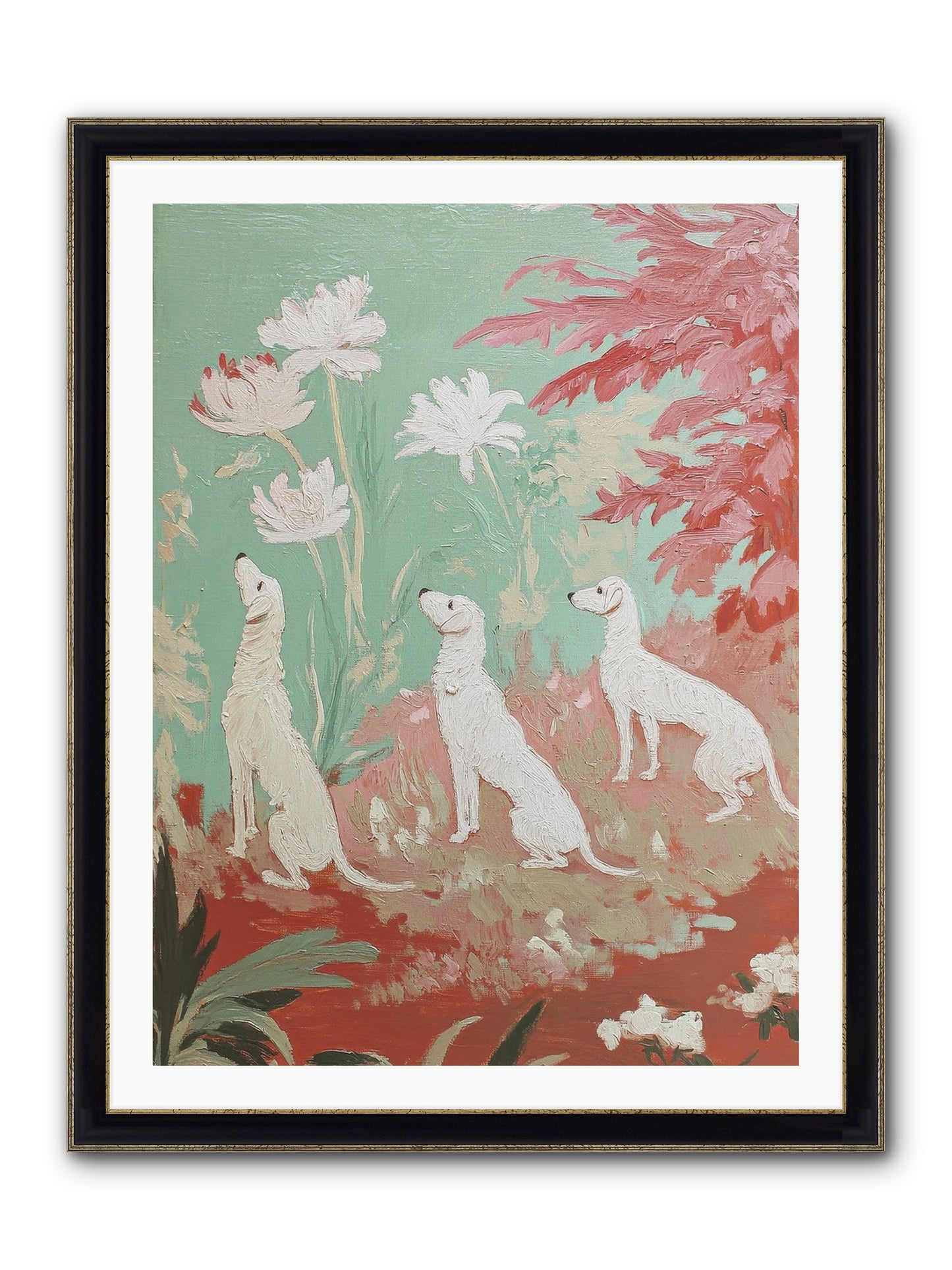 Prairie Companions Framed Print - Black & Gold 30x40