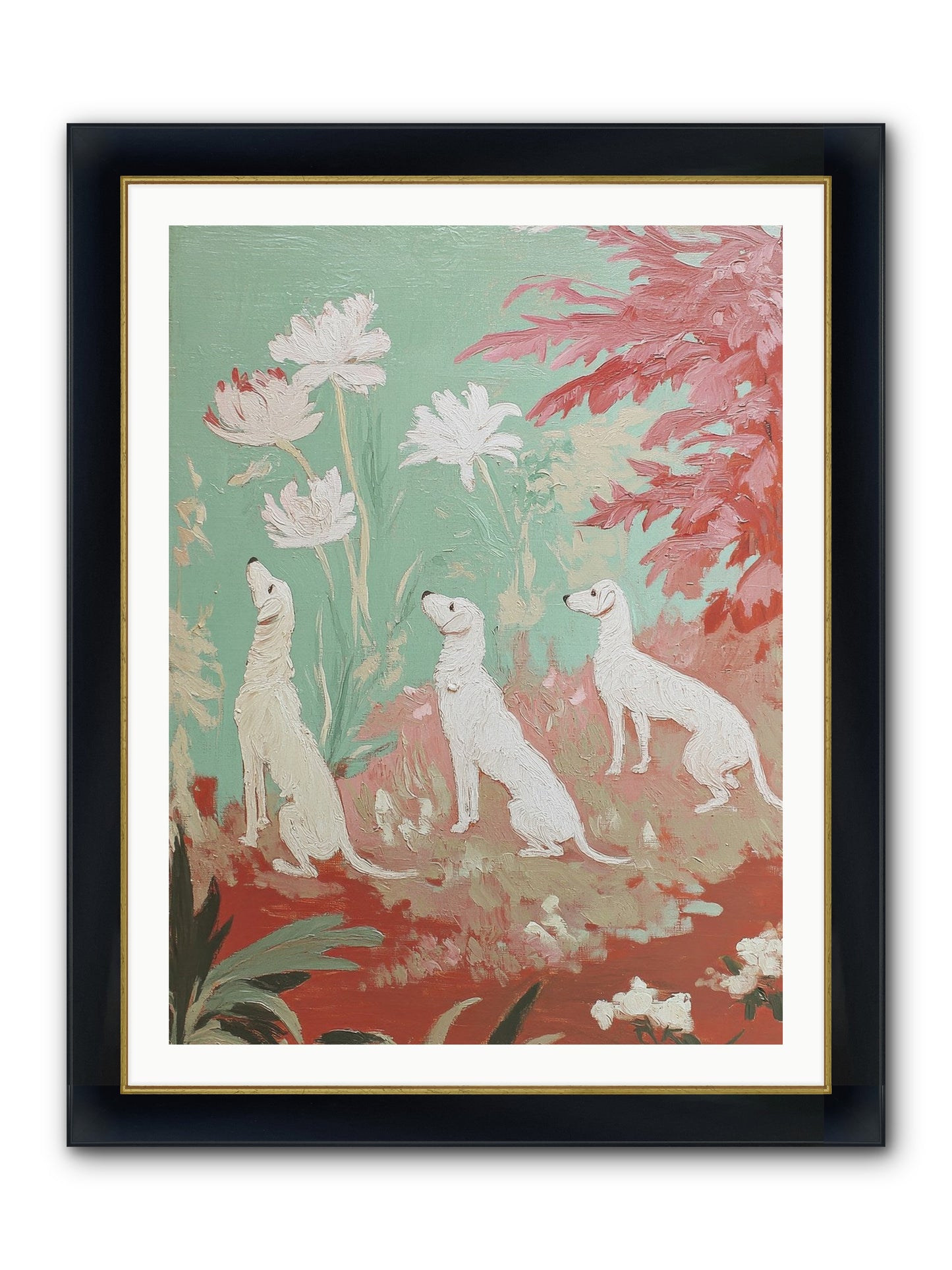 Prairie Companions Framed Print - Wide Black w/Gold 30x40