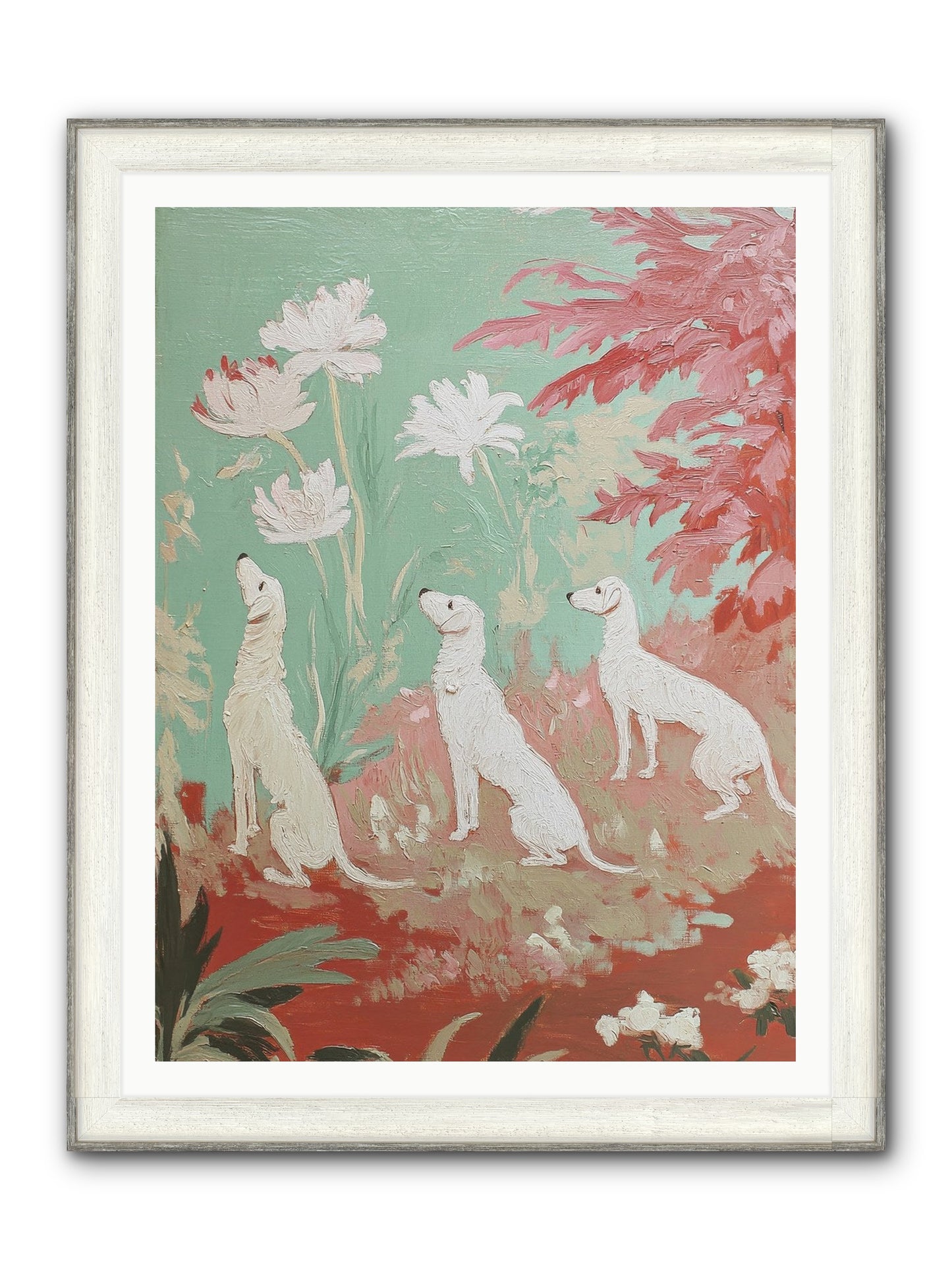 Prairie Companions Framed Print - Driftwood White 36x48