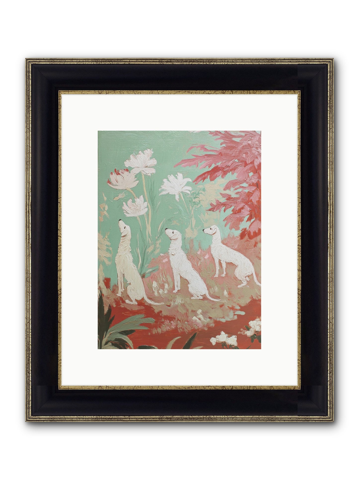 Prairie Companions Framed Print - Black & Gold 9x12