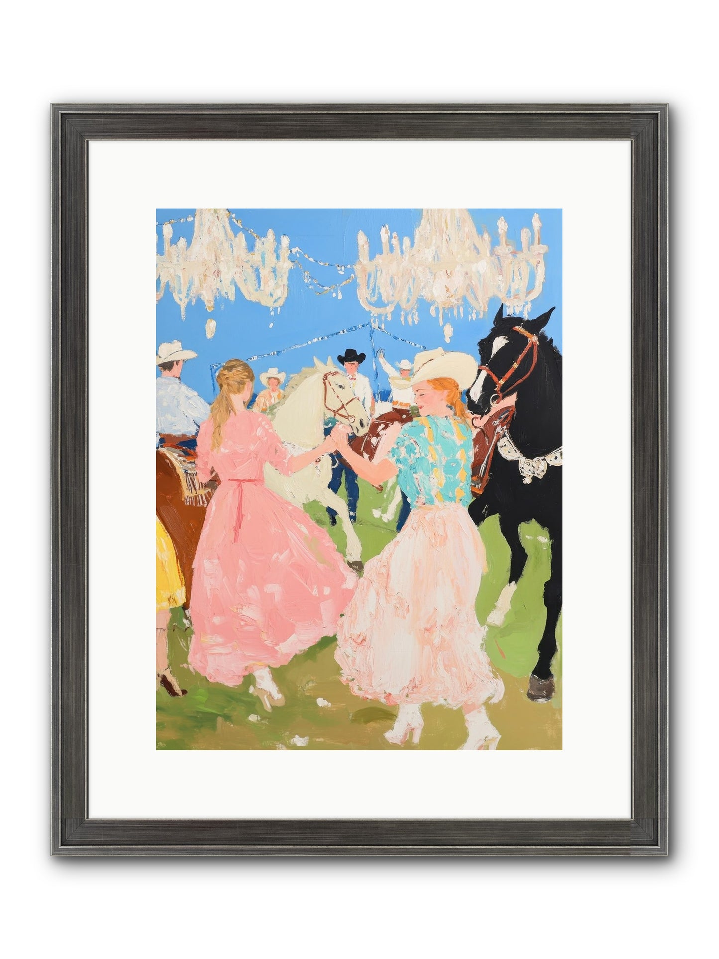 Prairie Dance Framed Print - Slimwoods Black/Silver 12x16