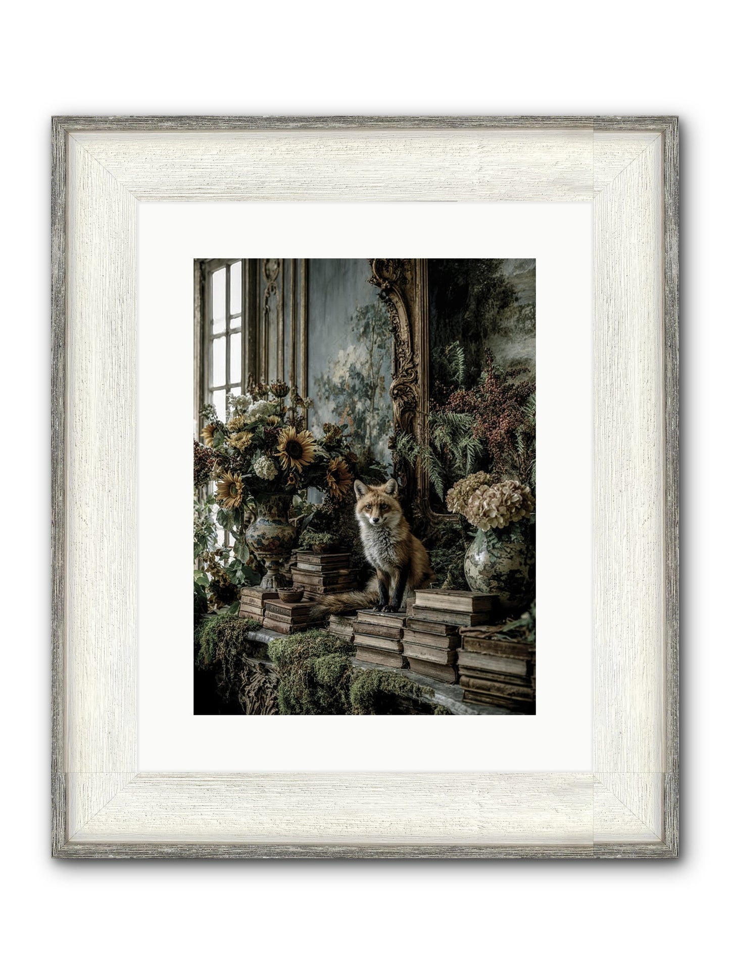 Prairie Dancer Framed Print - Driftwood White 12x16