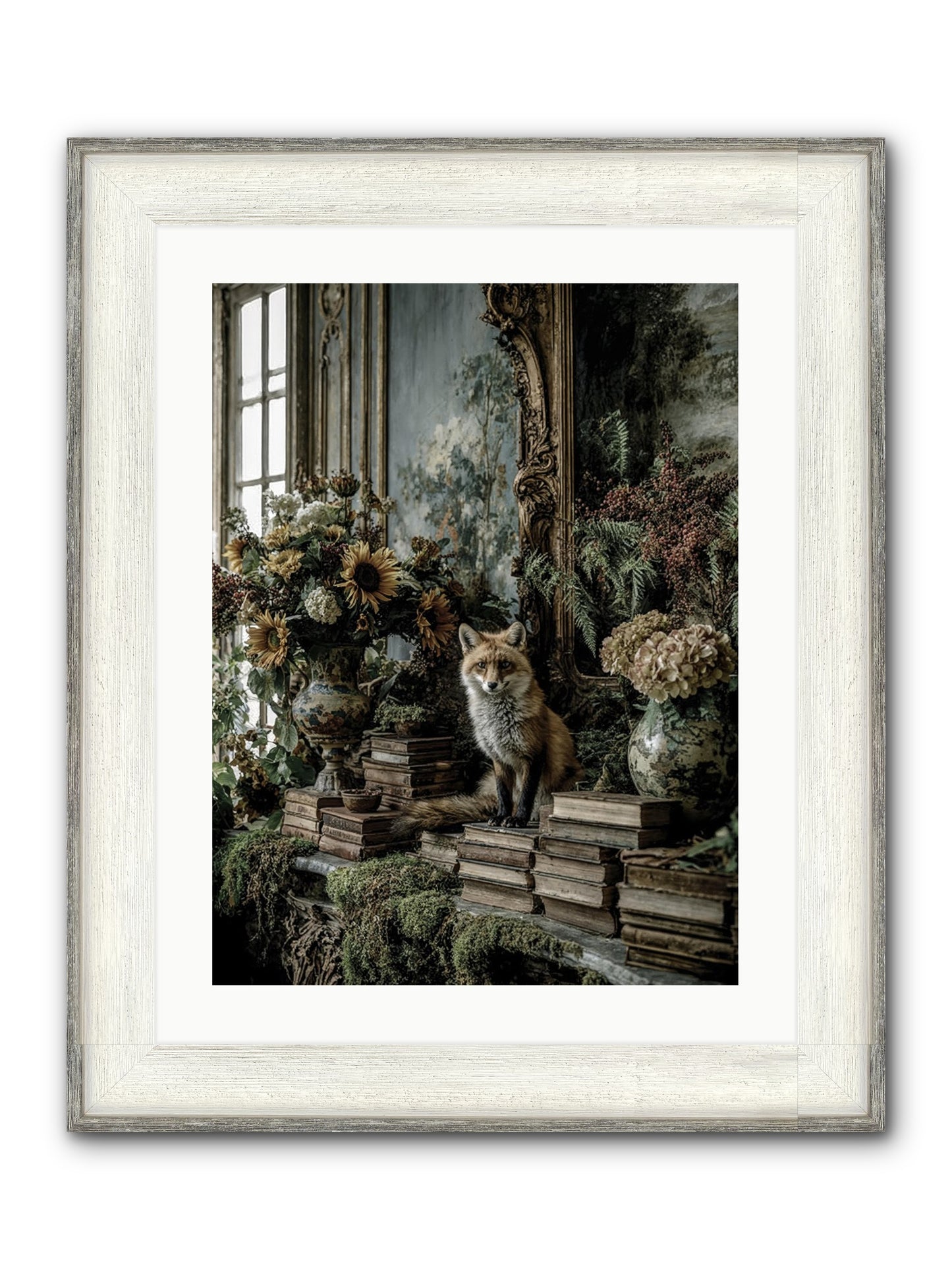 Prairie Dancer Framed Print - Driftwood White 18x24