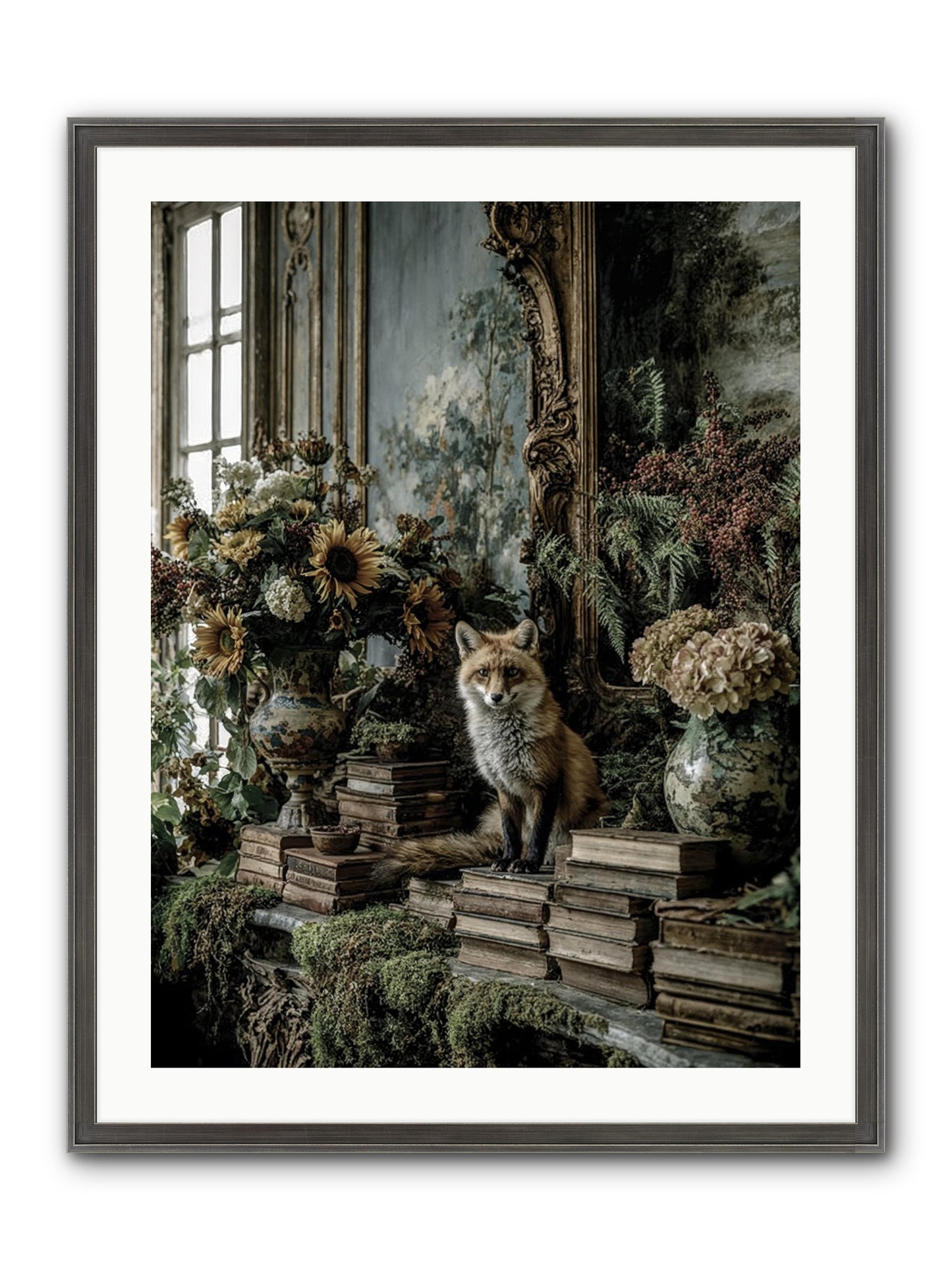Prairie Dancer Framed Print - Slimwoods Black/Silver 24x32
