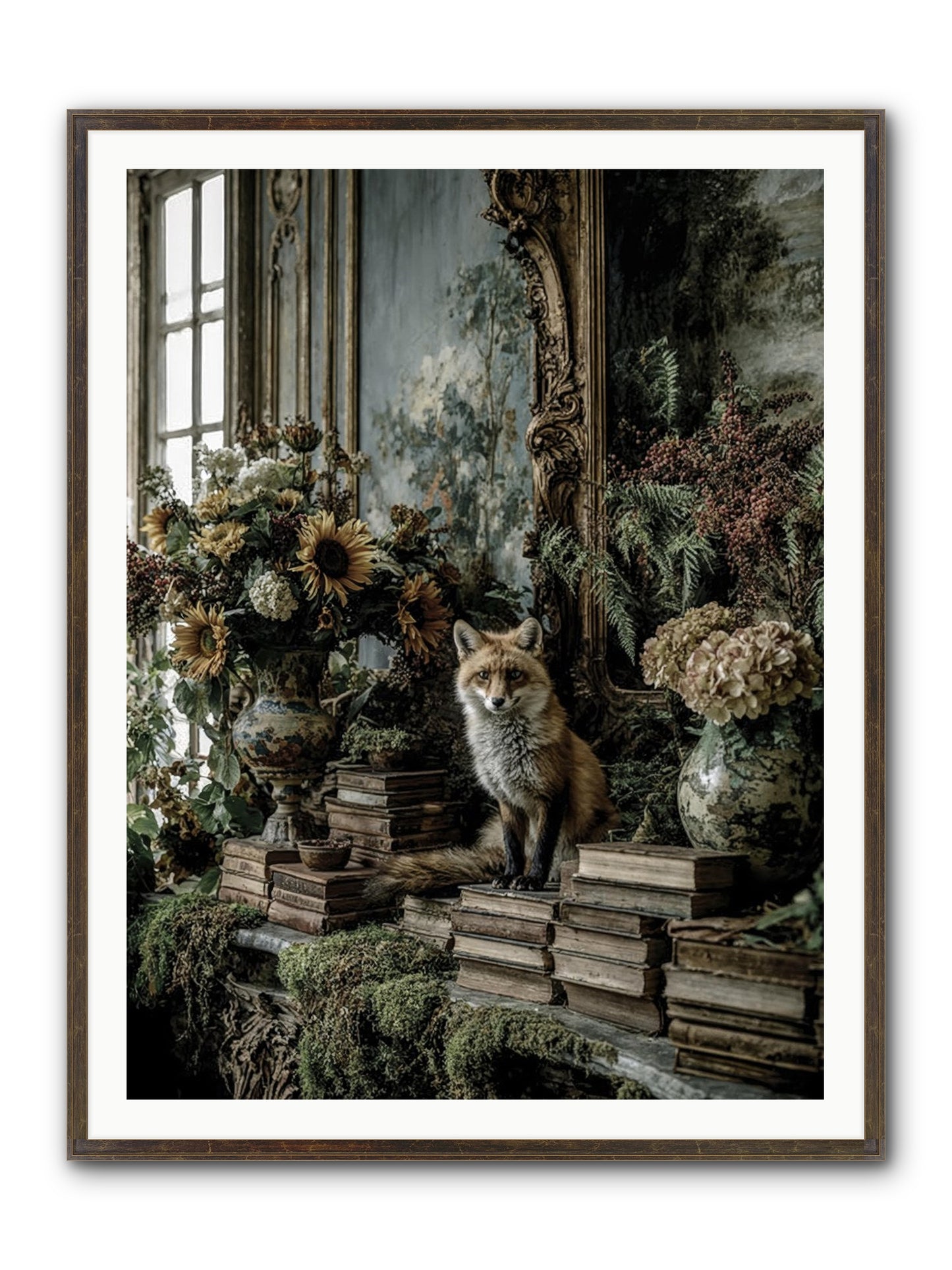 Prairie Dancer Framed Print - Slimwoods Black/Gold 36x48