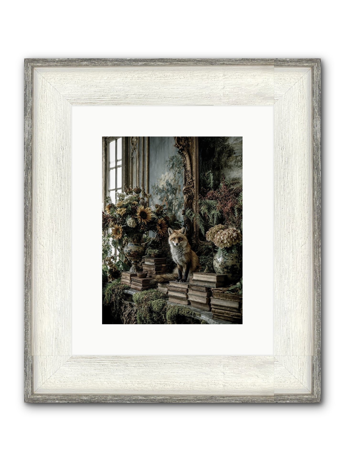 Prairie Dancer Framed Print - Driftwood White 9x12