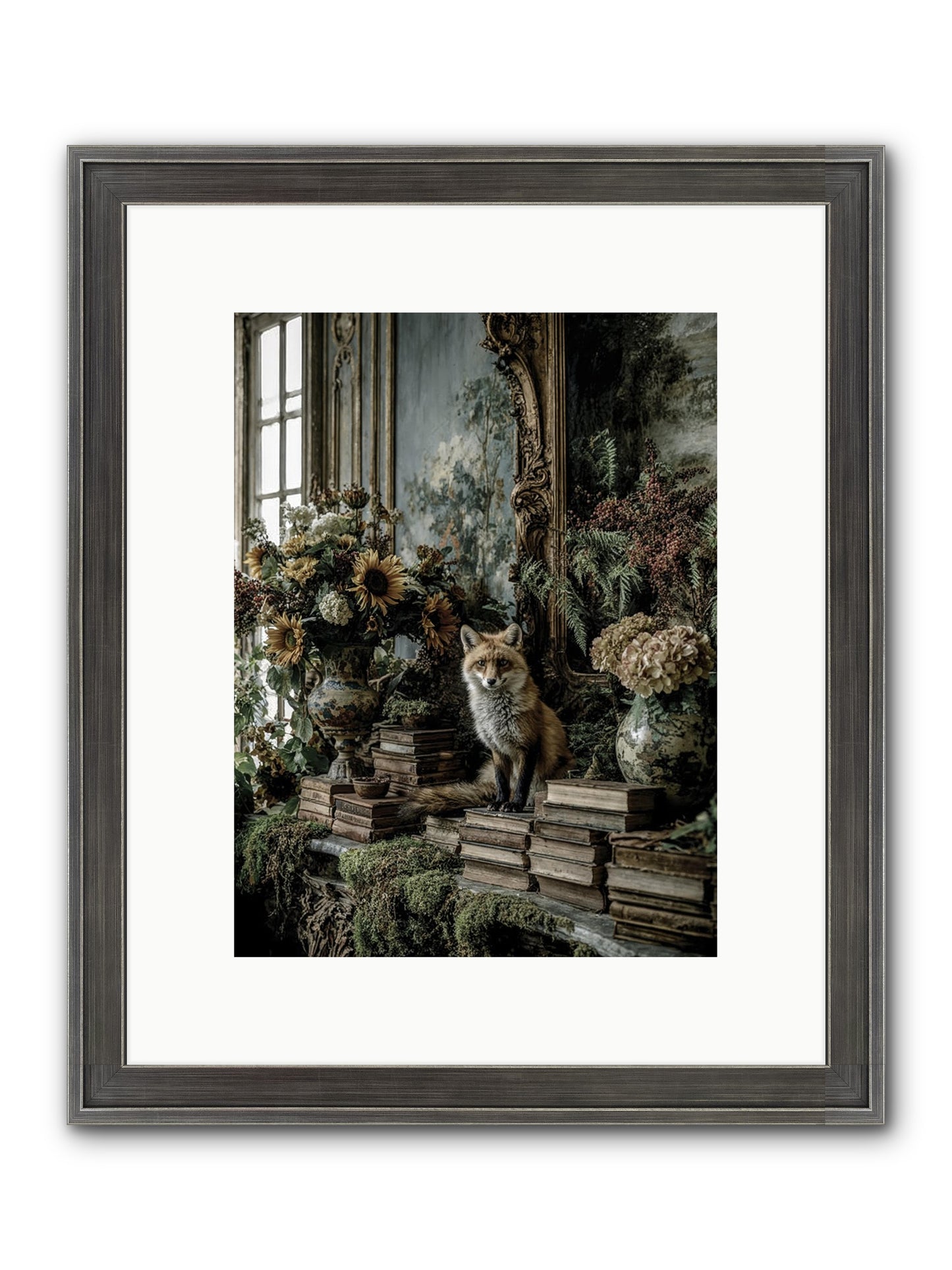 Prairie Dancer Framed Print - Slimwoods Black/Silver 9x12