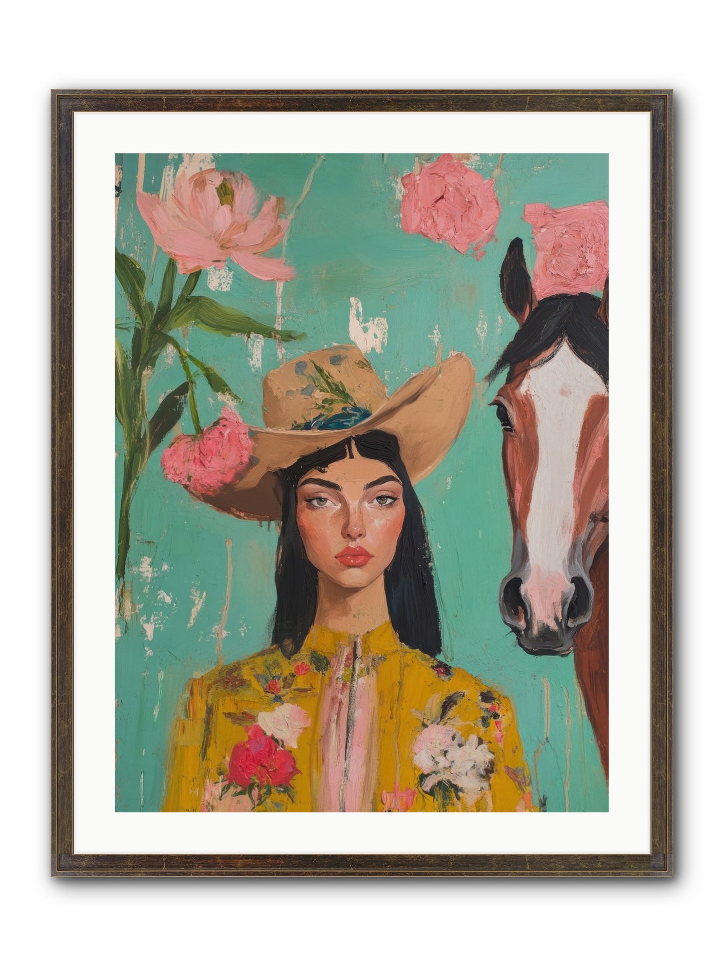 Prairie Duchess Framed Print - Slimwoods Black/Gold 24x32