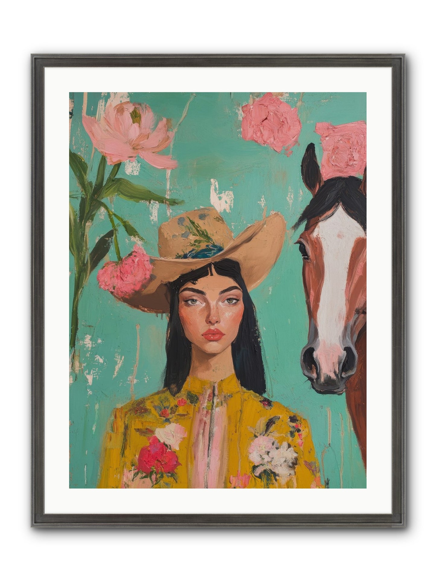 Prairie Duchess Framed Print - Slimwoods Black/Silver 24x32