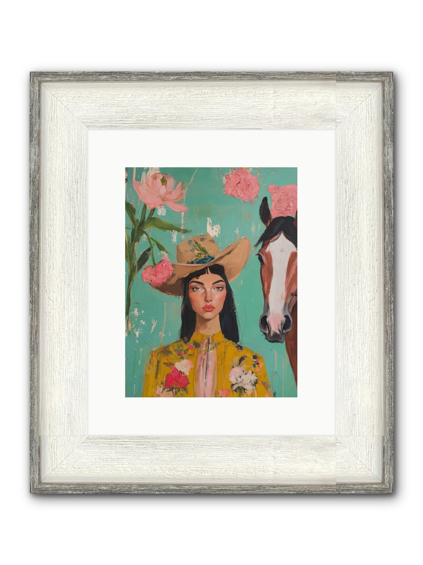 Prairie Duchess Framed Print - Driftwood White 9x12