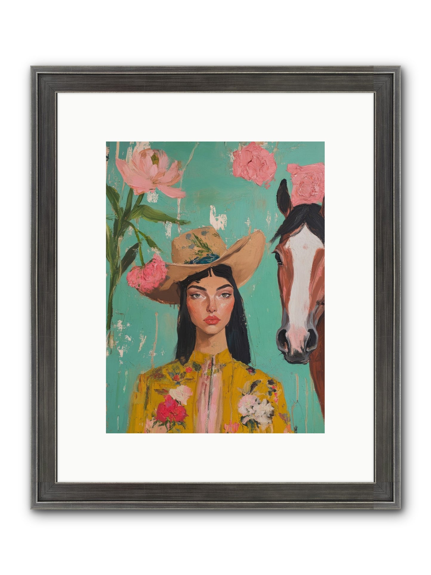 Prairie Duchess Framed Print - Slimwoods Black/Silver 9x12