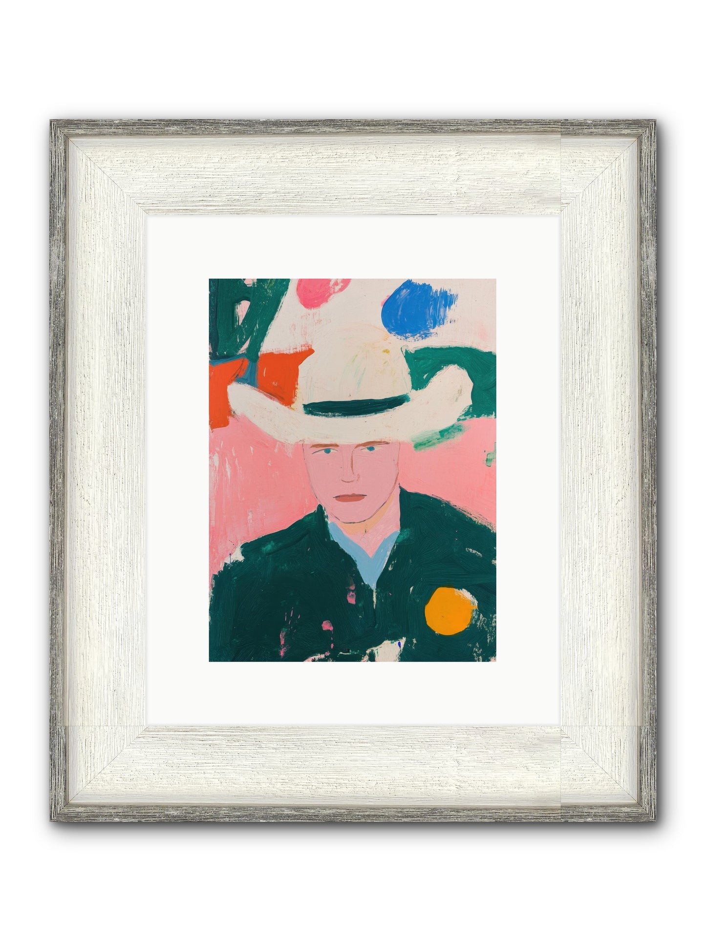 Prairie Fire Ranger Framed Print - Driftwood White 9x12