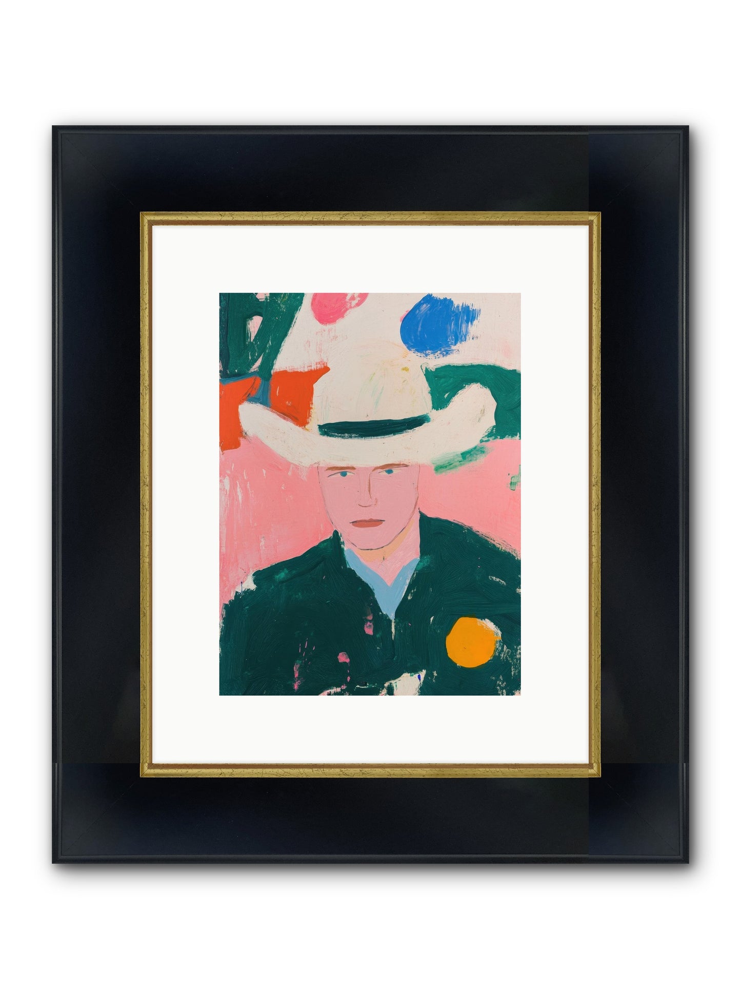 Prairie Fire Ranger Framed Print - Wide Black w/Gold 9x12
