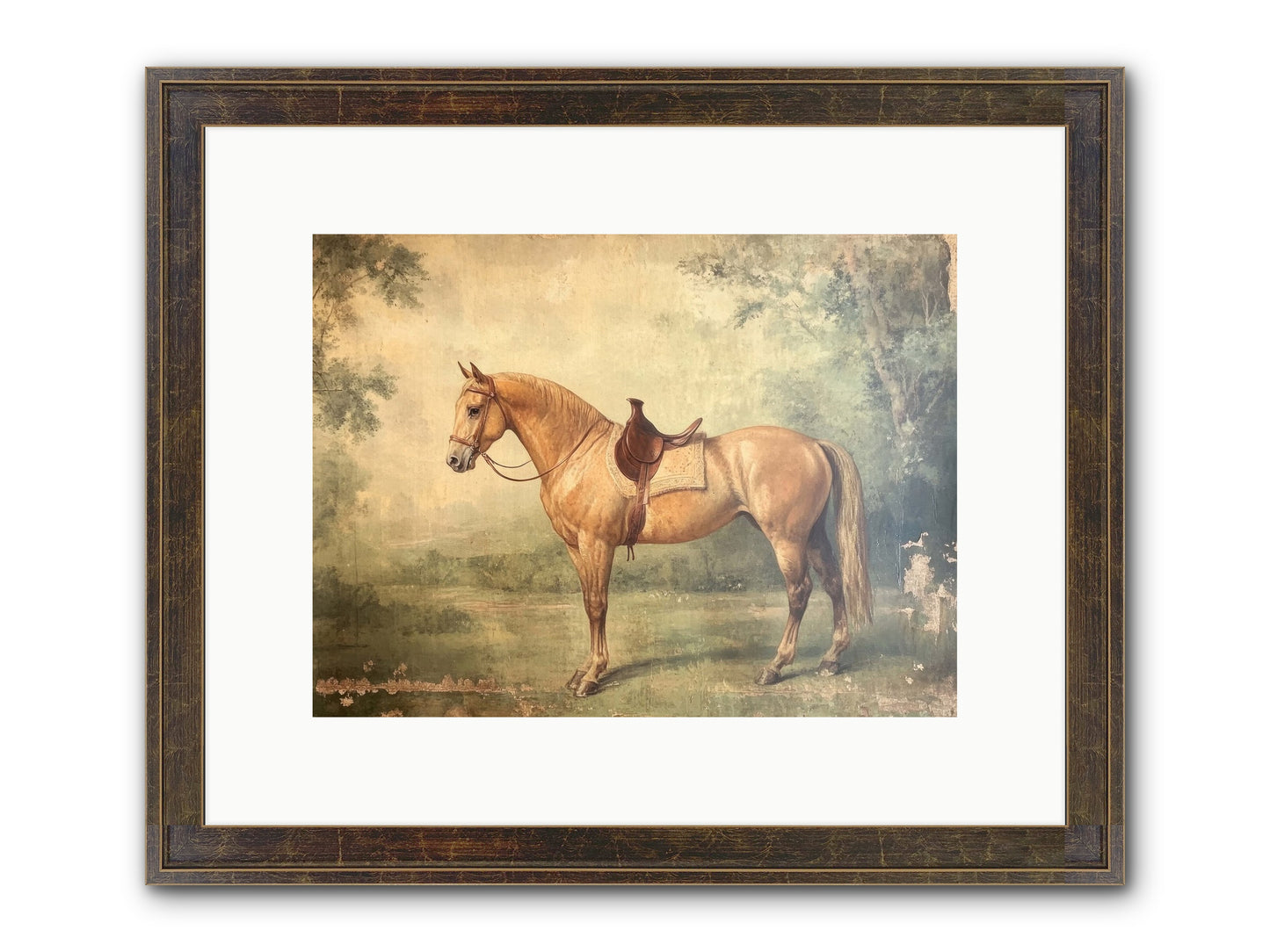 Prairie Gold Framed Print - Slimwoods Black/Gold 12x9