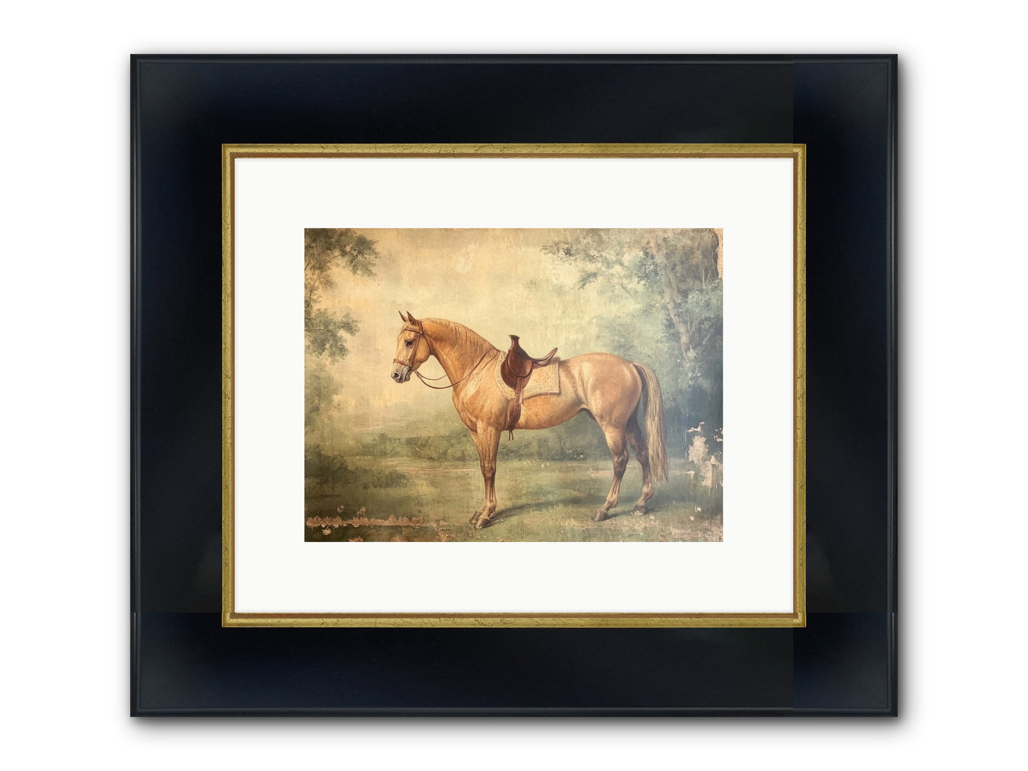 Prairie Gold Framed Print - Wide Black w/Gold 12x9