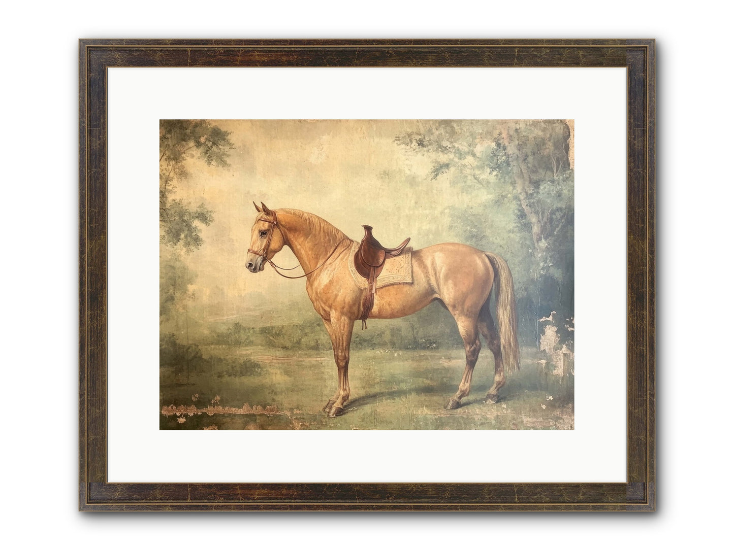 Prairie Gold Framed Print - Slimwoods Black/Gold 16x12