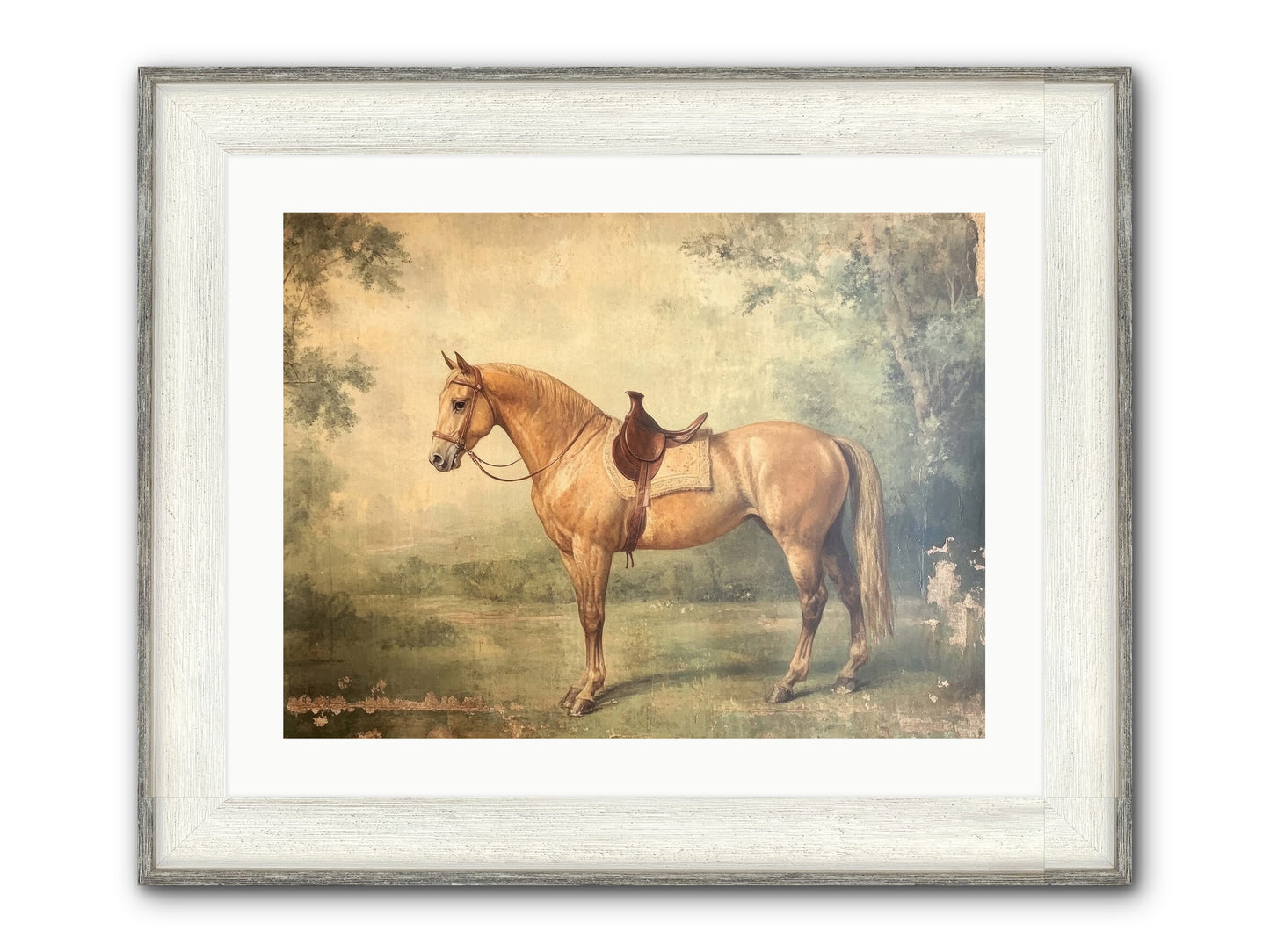 Prairie Gold Framed Print - Driftwood White 24x18