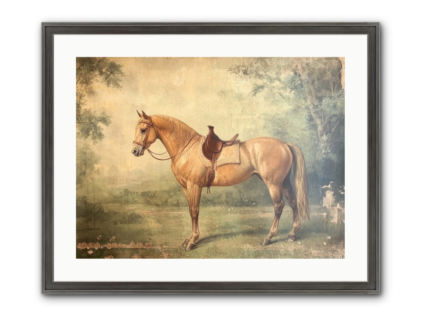 Prairie Gold Framed Print - Slimwoods Black/Silver 24x18