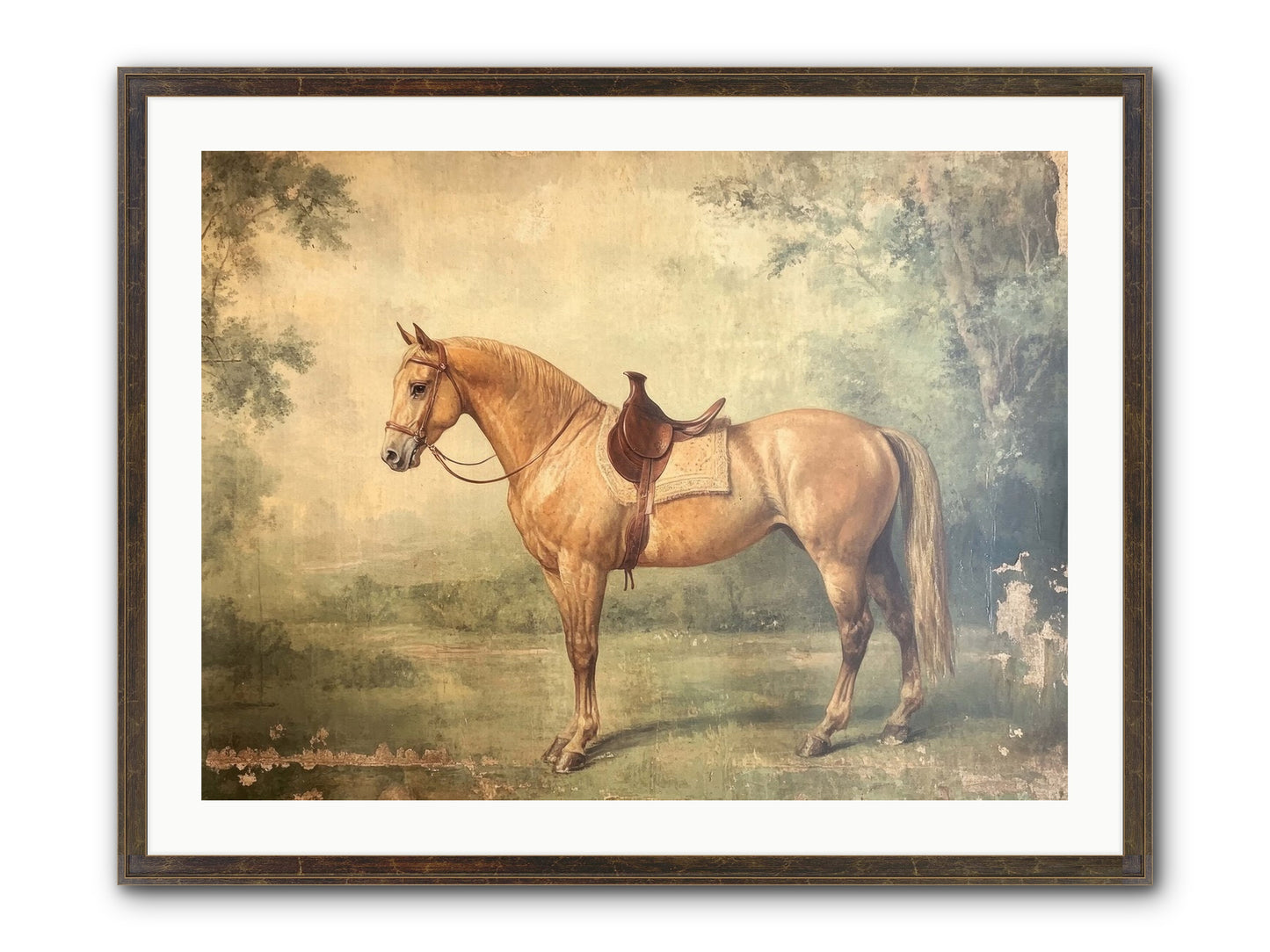 Prairie Gold Framed Print - Slimwoods Black/Gold 32x24